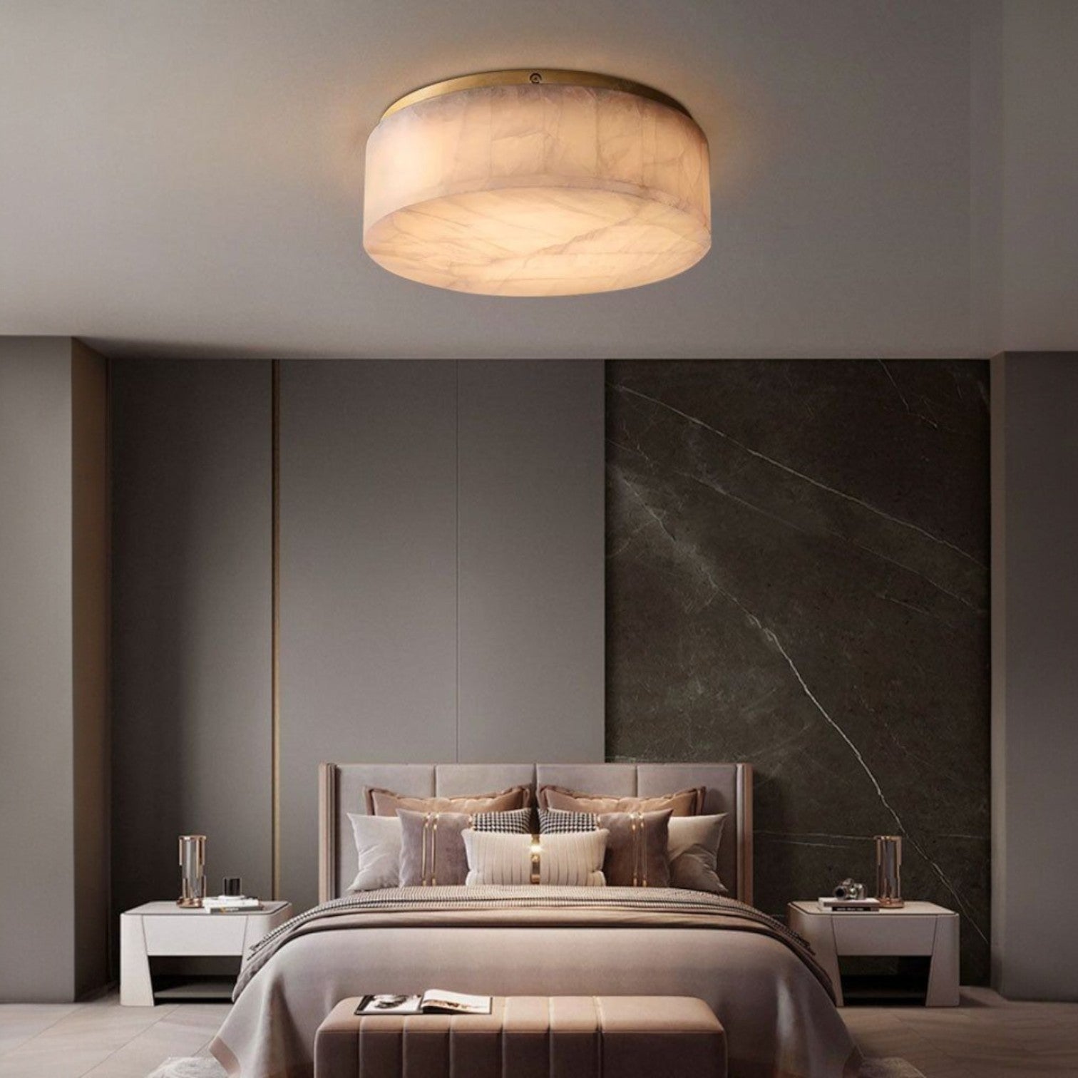 Gabriel Lueur Round Flushmount