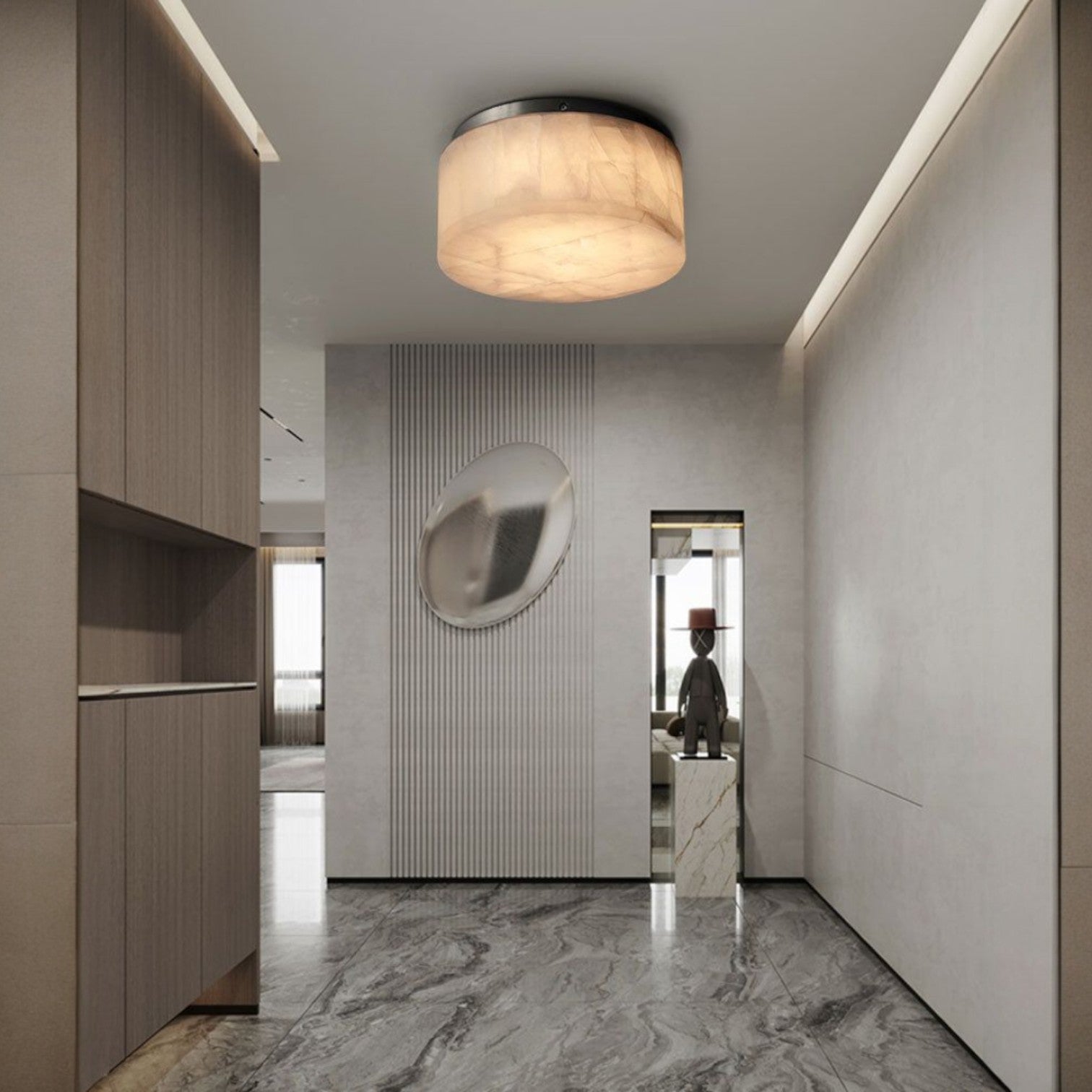 Gabriel Lueur Round Flushmount