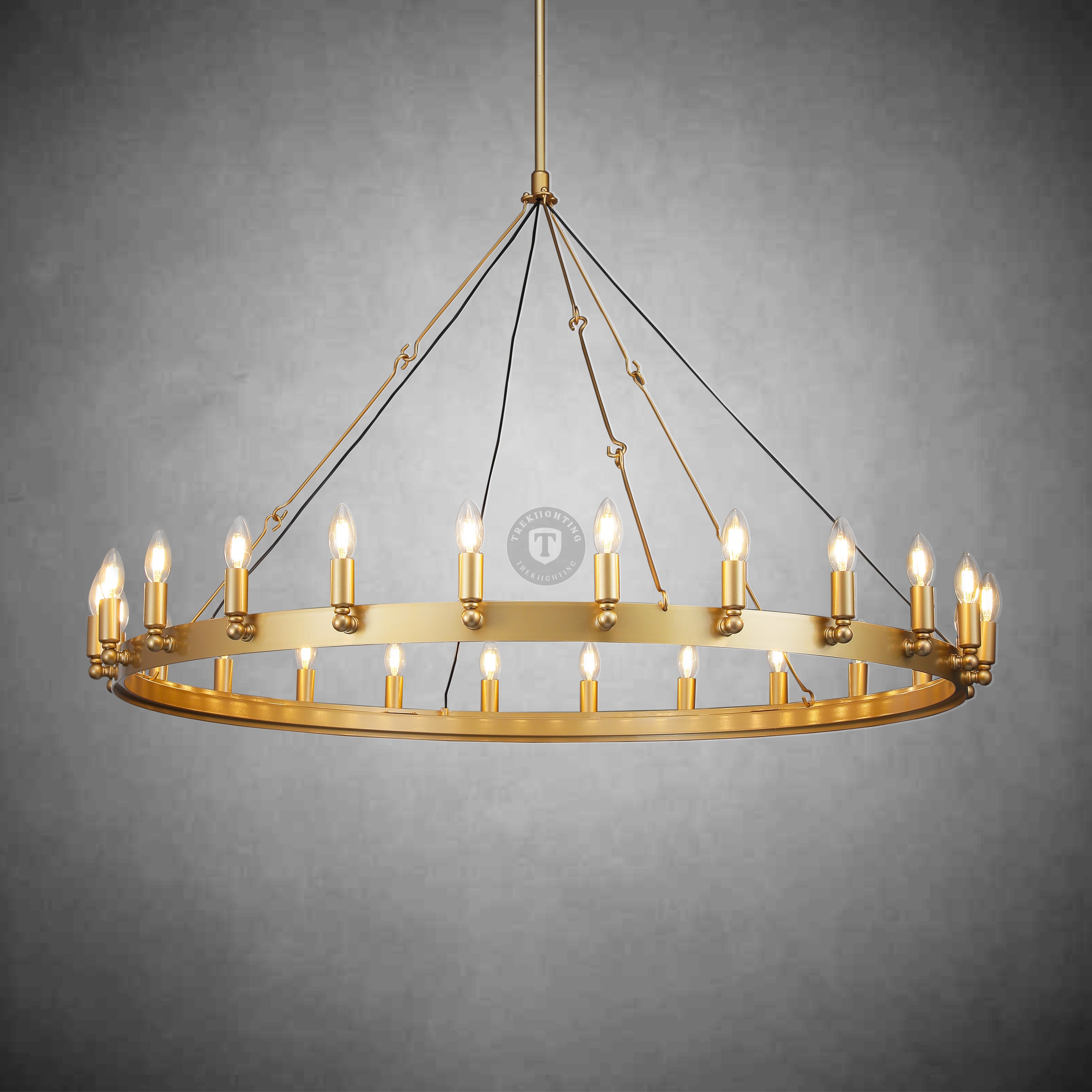 Dania Vintage Candelabra Round Chandelier