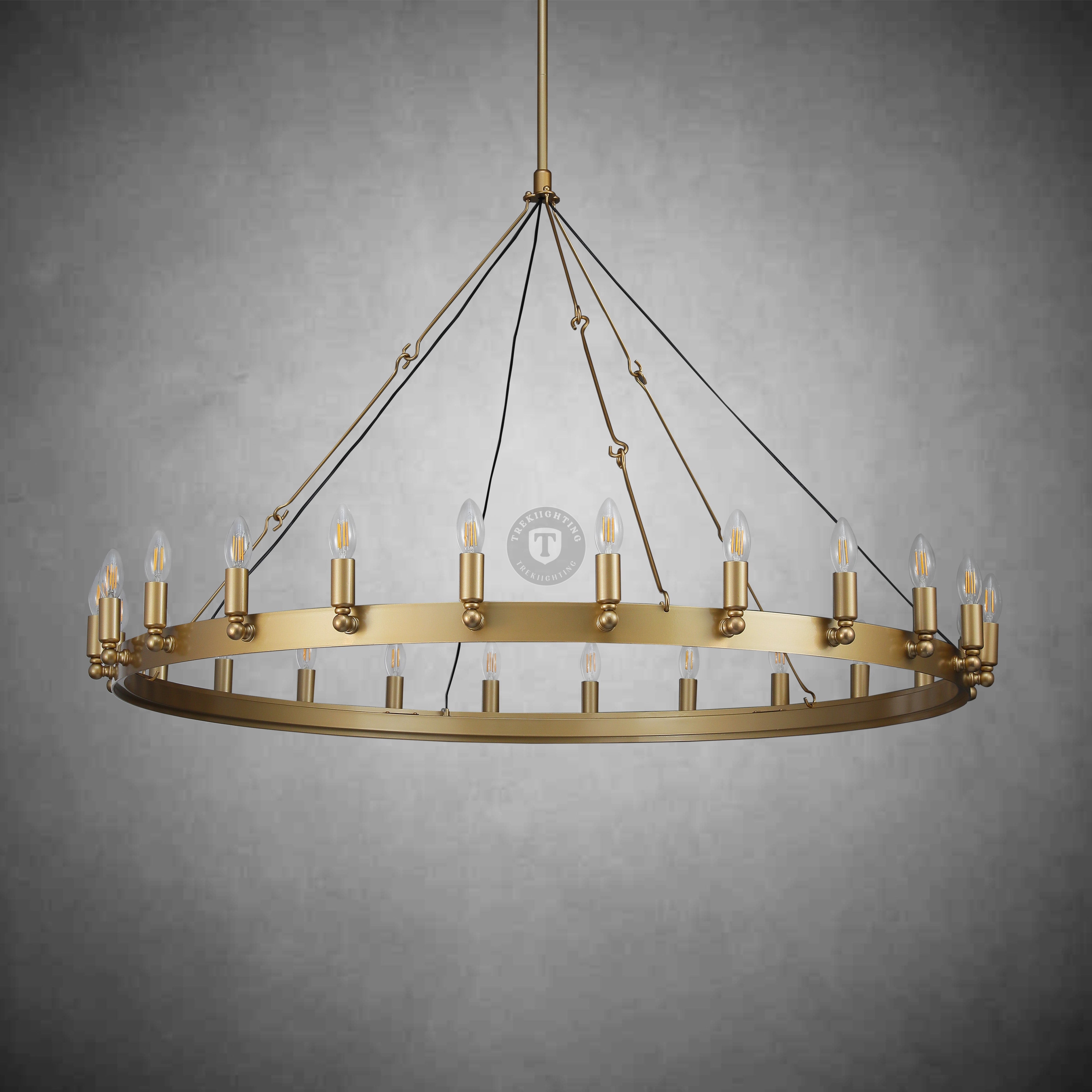 Dania Vintage Candelabra Round Chandelier