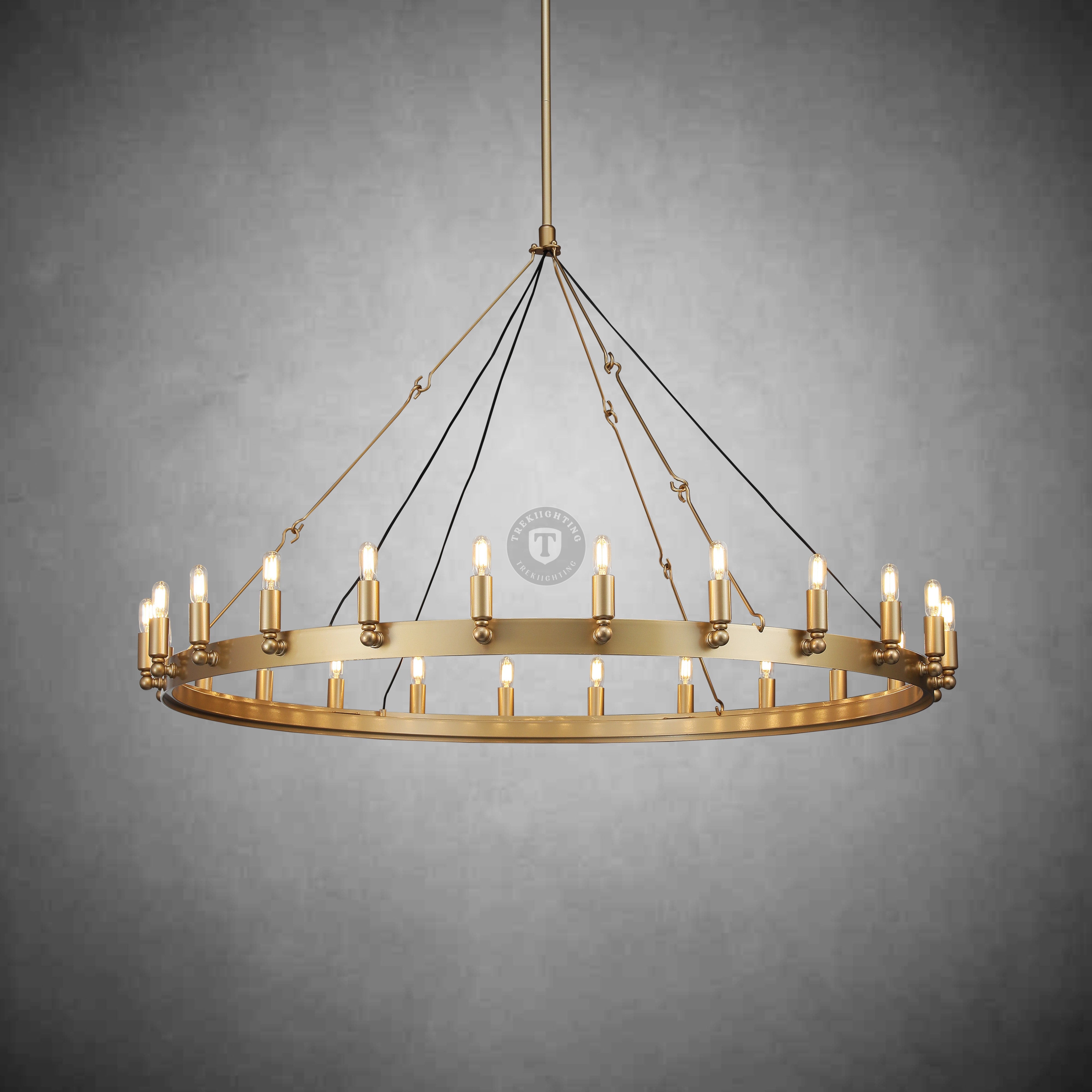 Dania Vintage Candelabra Round Chandelier