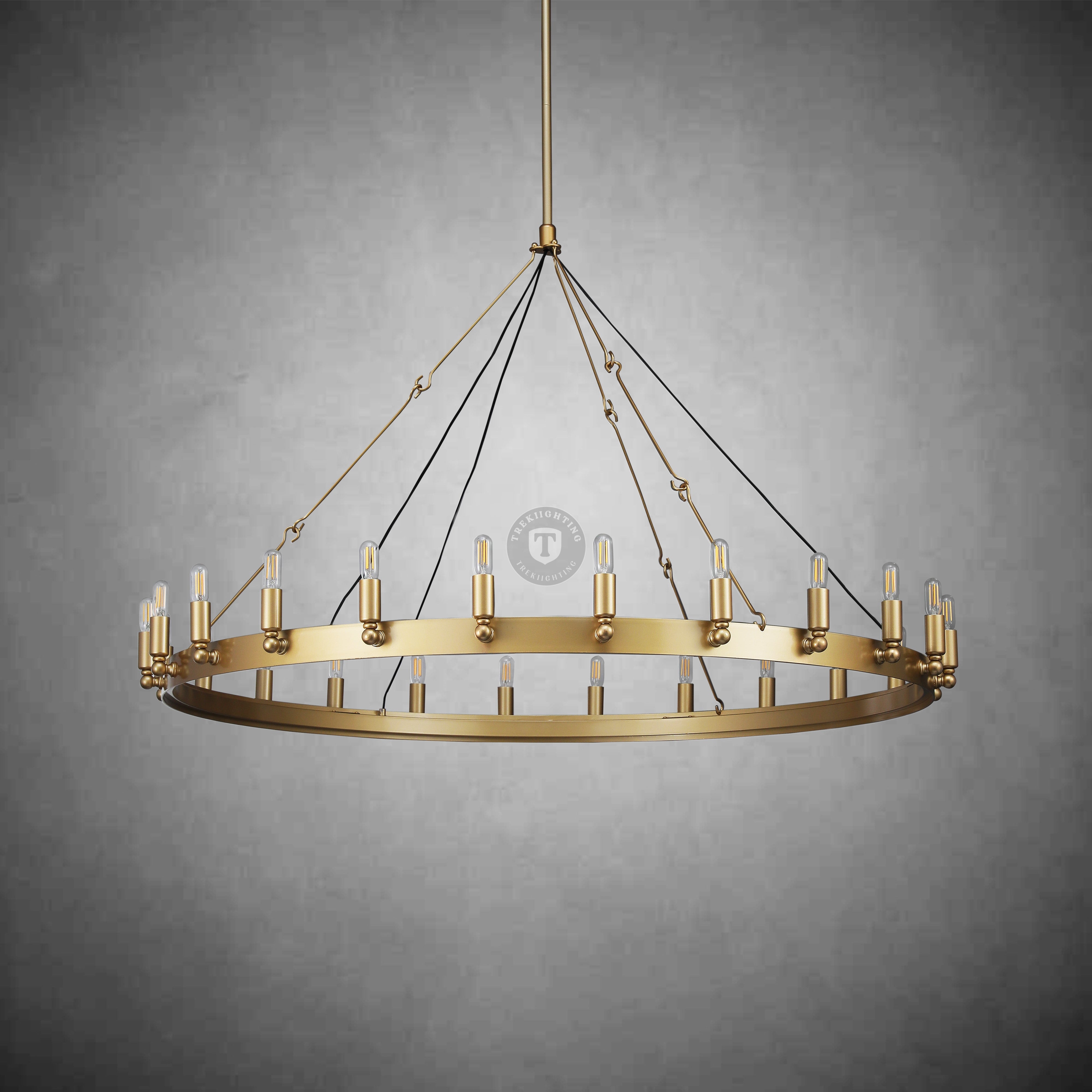 Dania Vintage Candelabra Round Chandelier