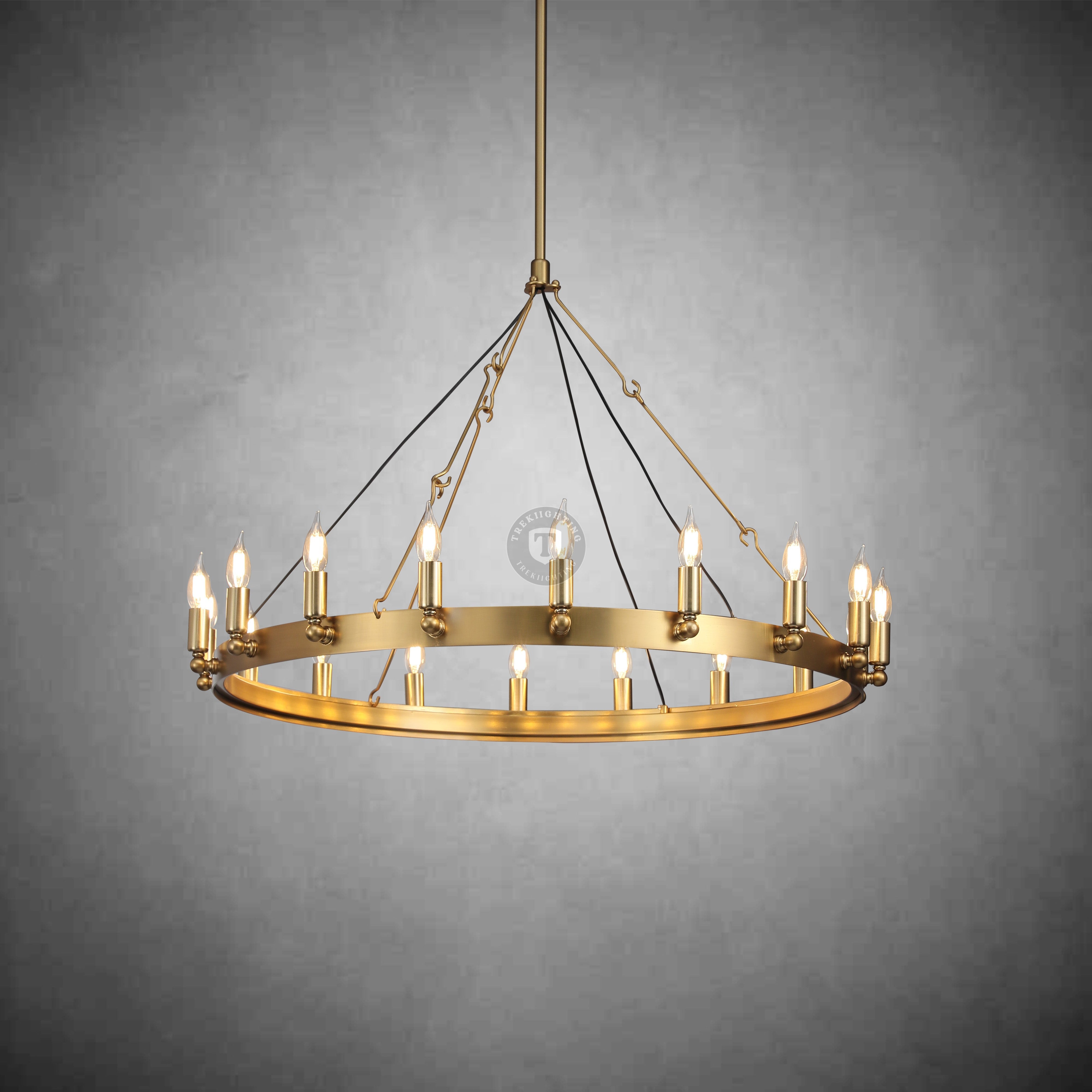 Dania Vintage Candelabra Round Chandelier