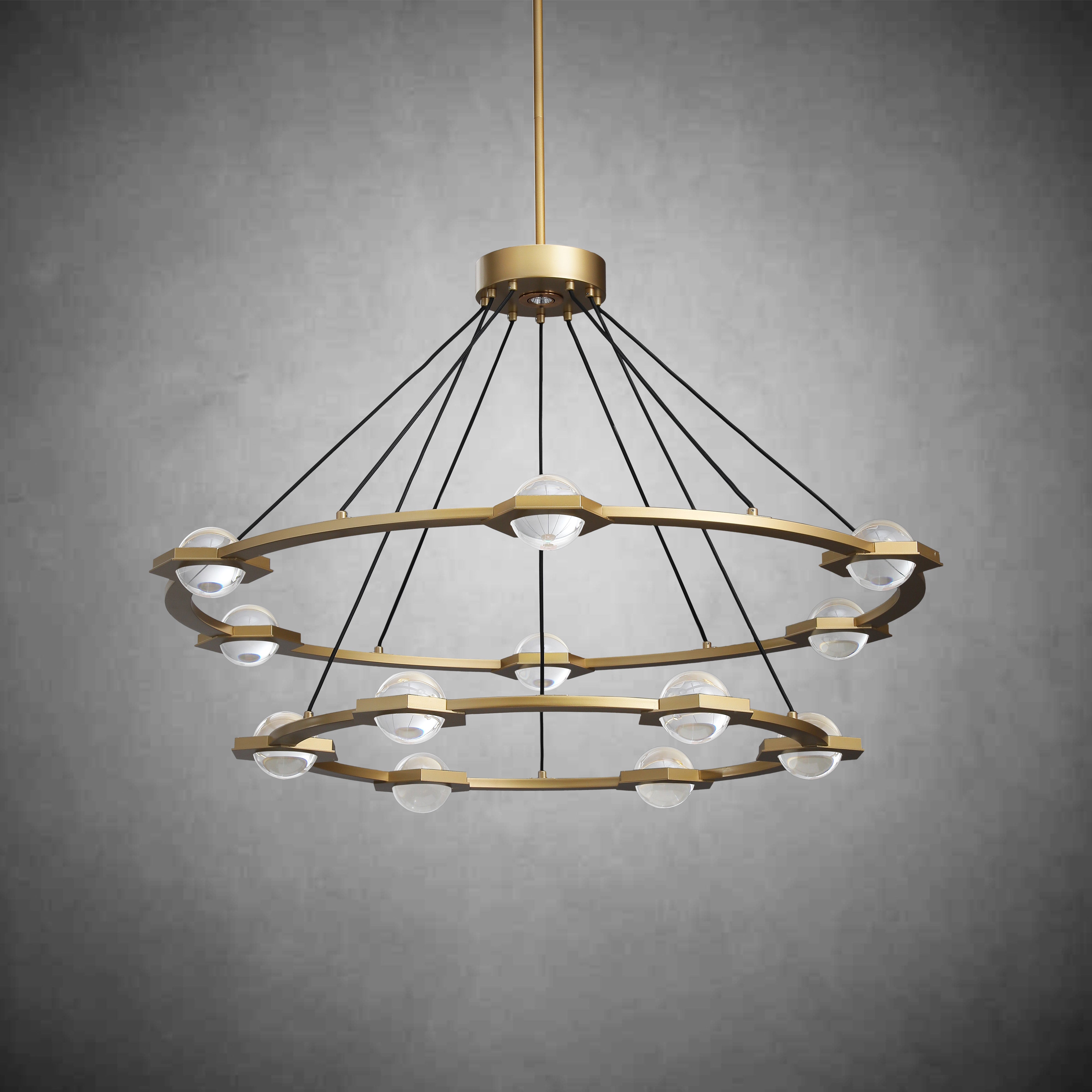 Planet 2-Tier Round Chandelier