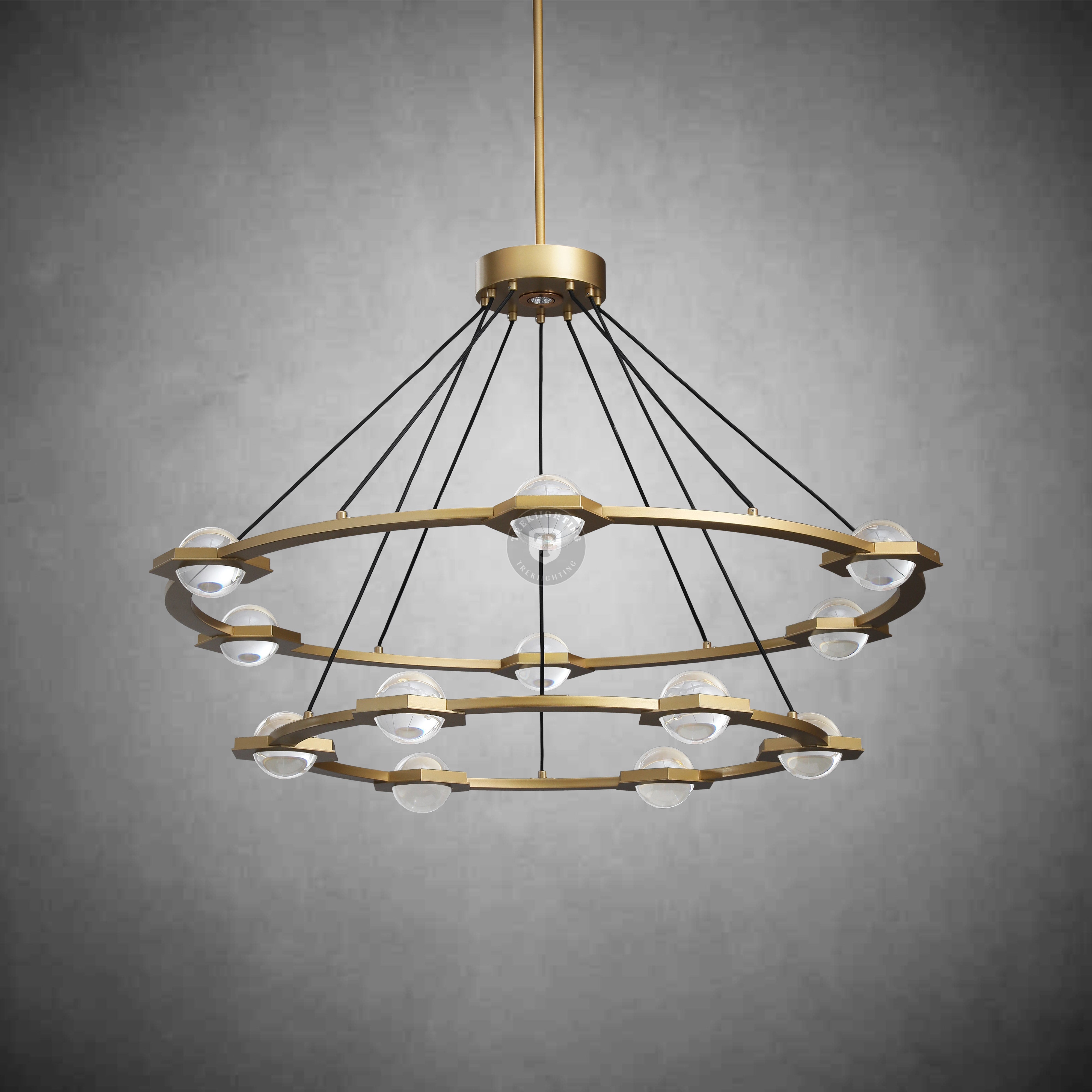 Planet 2-Tier Round Chandelier