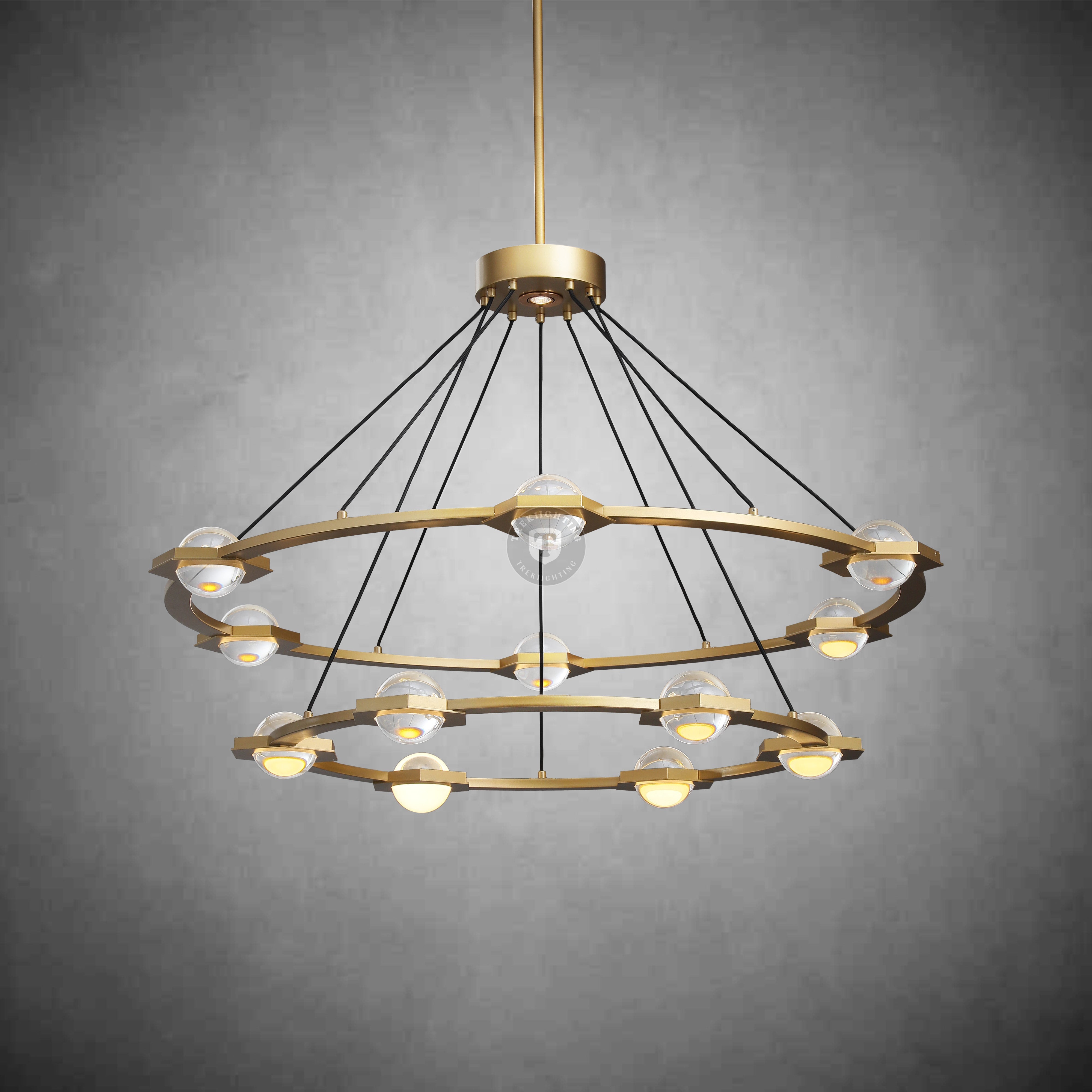 Planet 2-Tier Round Chandelier