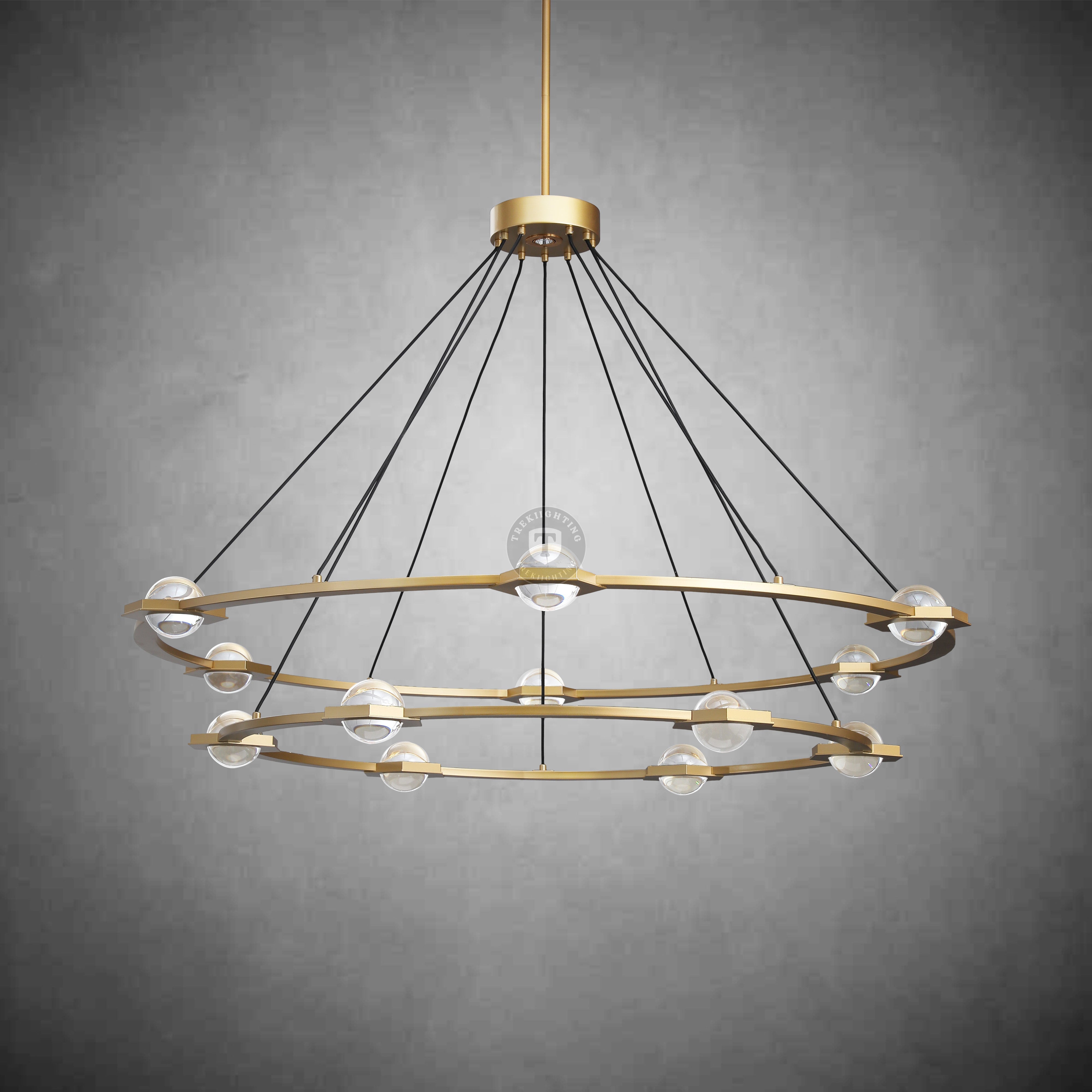 Planet 2-Tier Round Chandelier