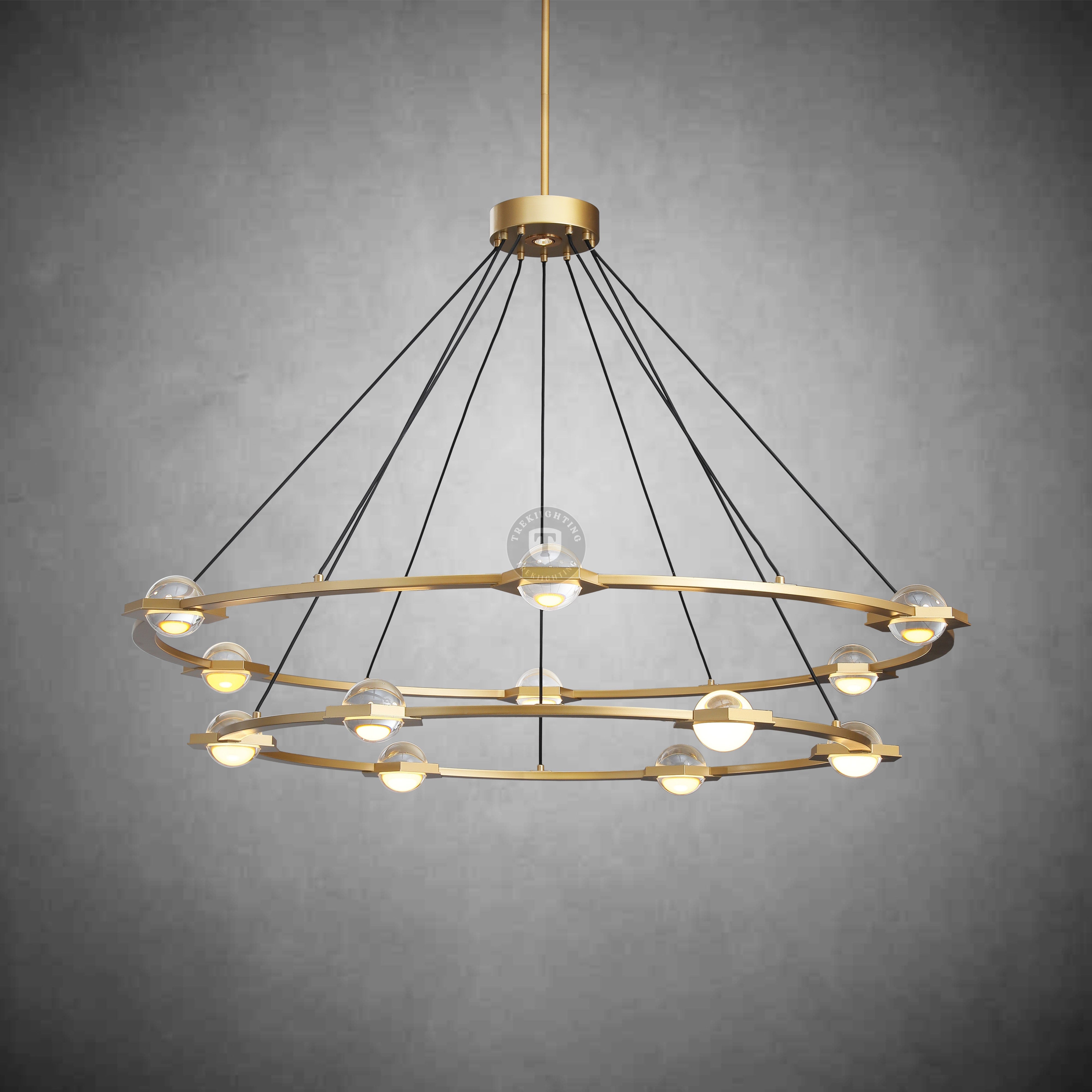 Planet 2-Tier Round Chandelier