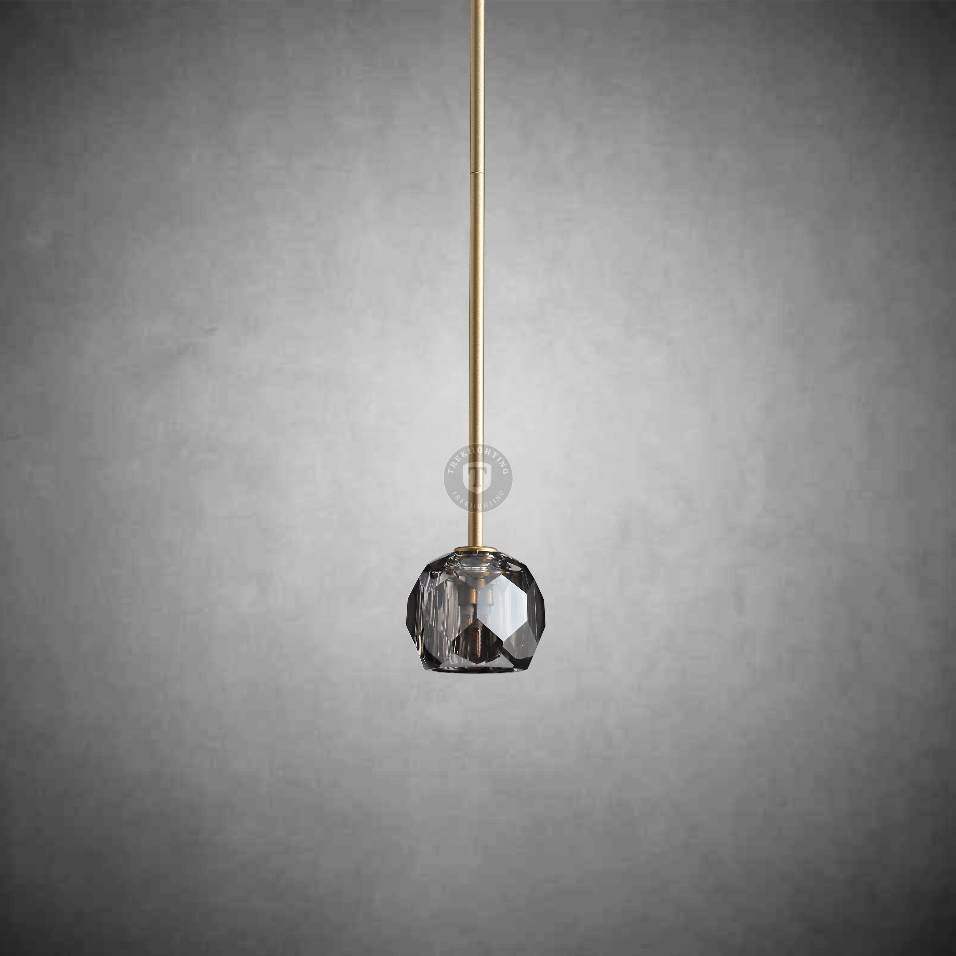 Boulo De Cristal Glass Rod Pendant