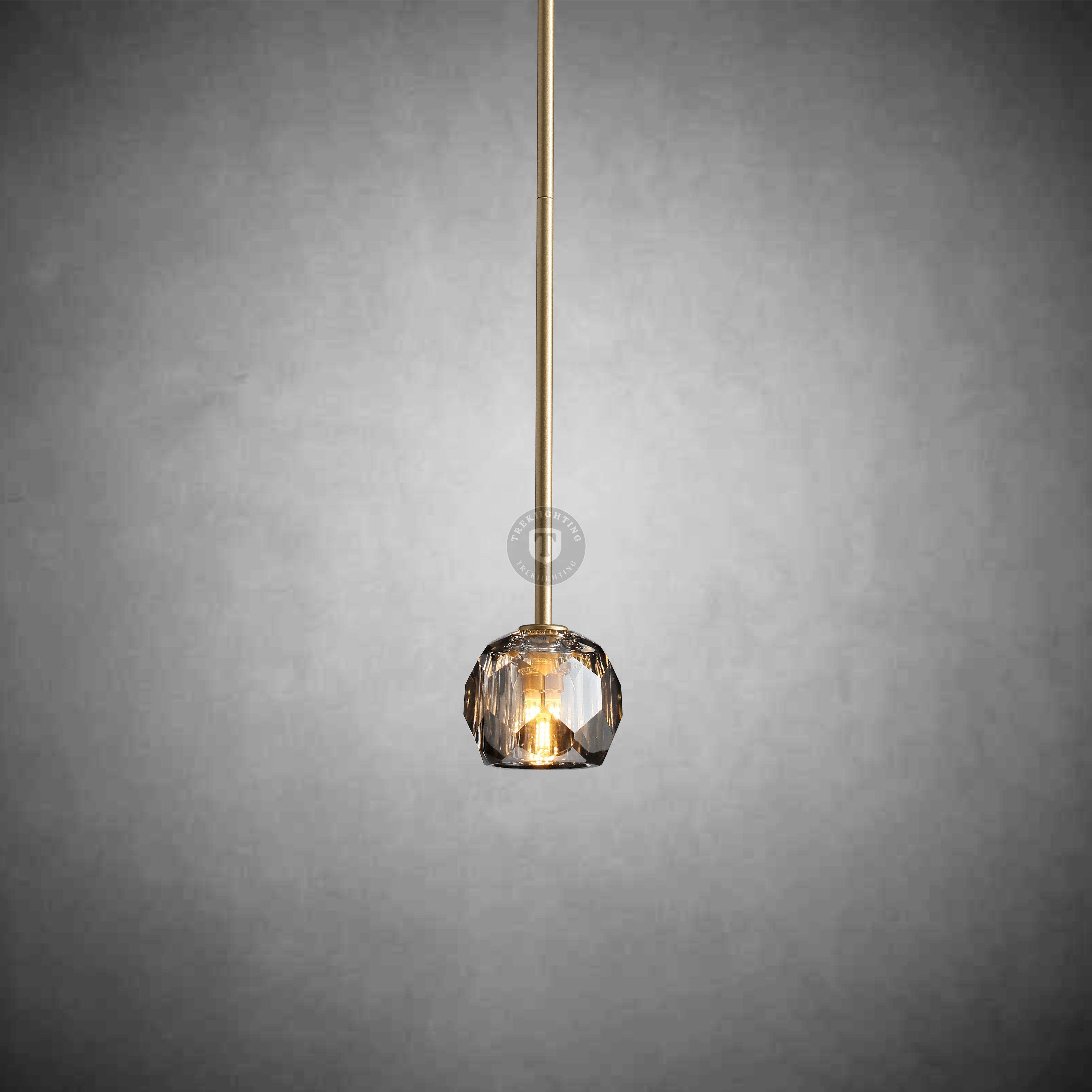 Boulo De Cristal Glass Rod Pendant