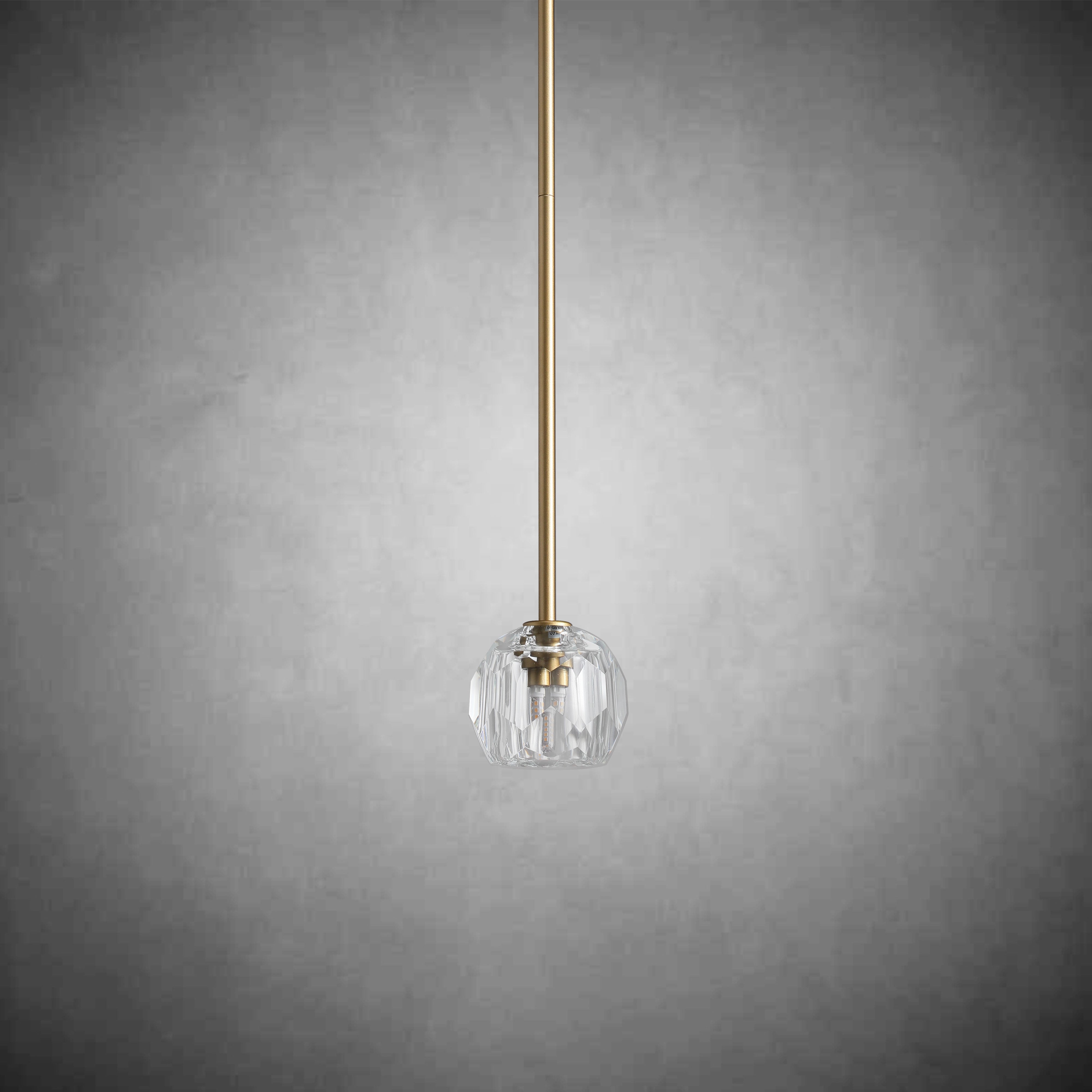 Boulo De Cristal Glass Rod Pendant