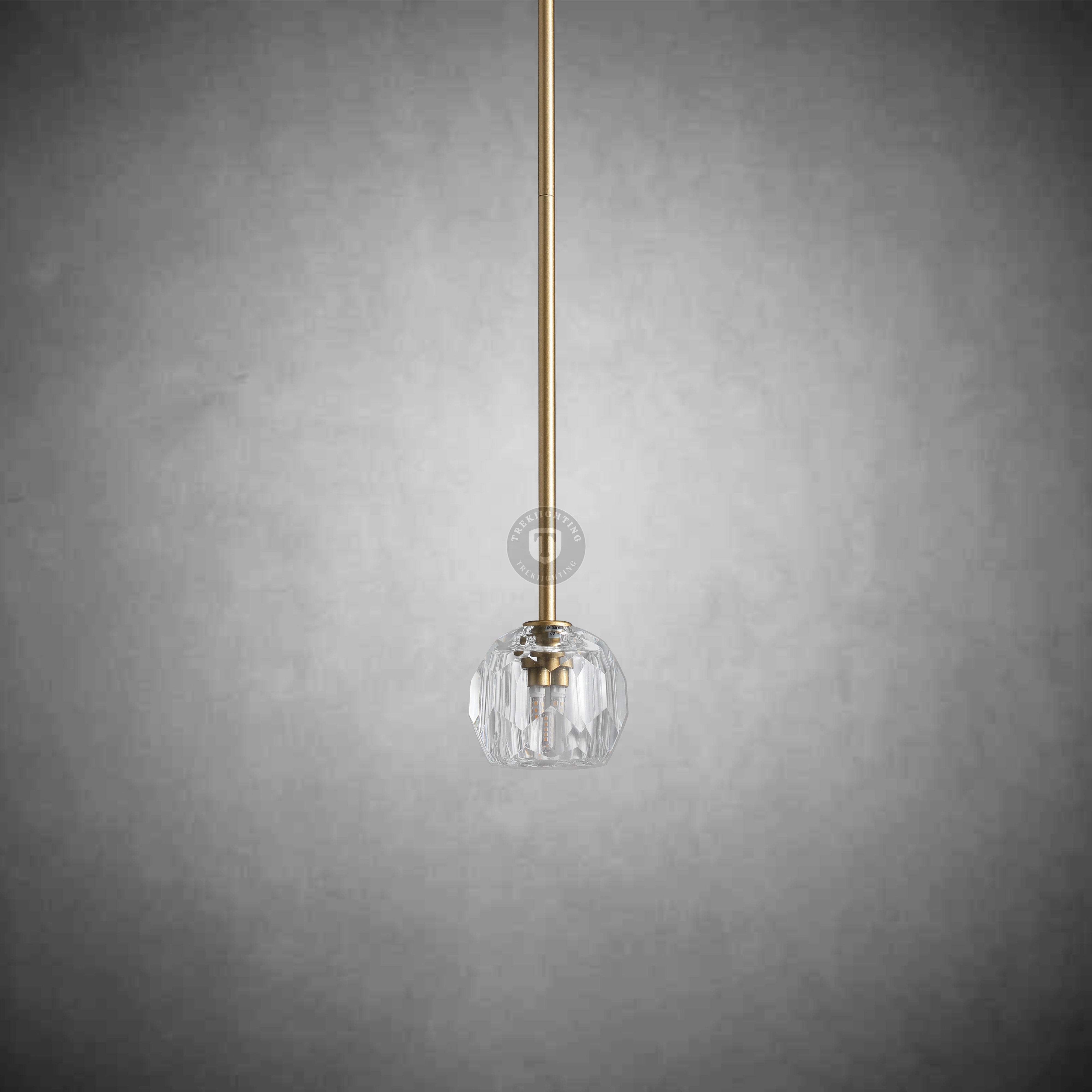 Boulo De Cristal Glass Rod Pendant