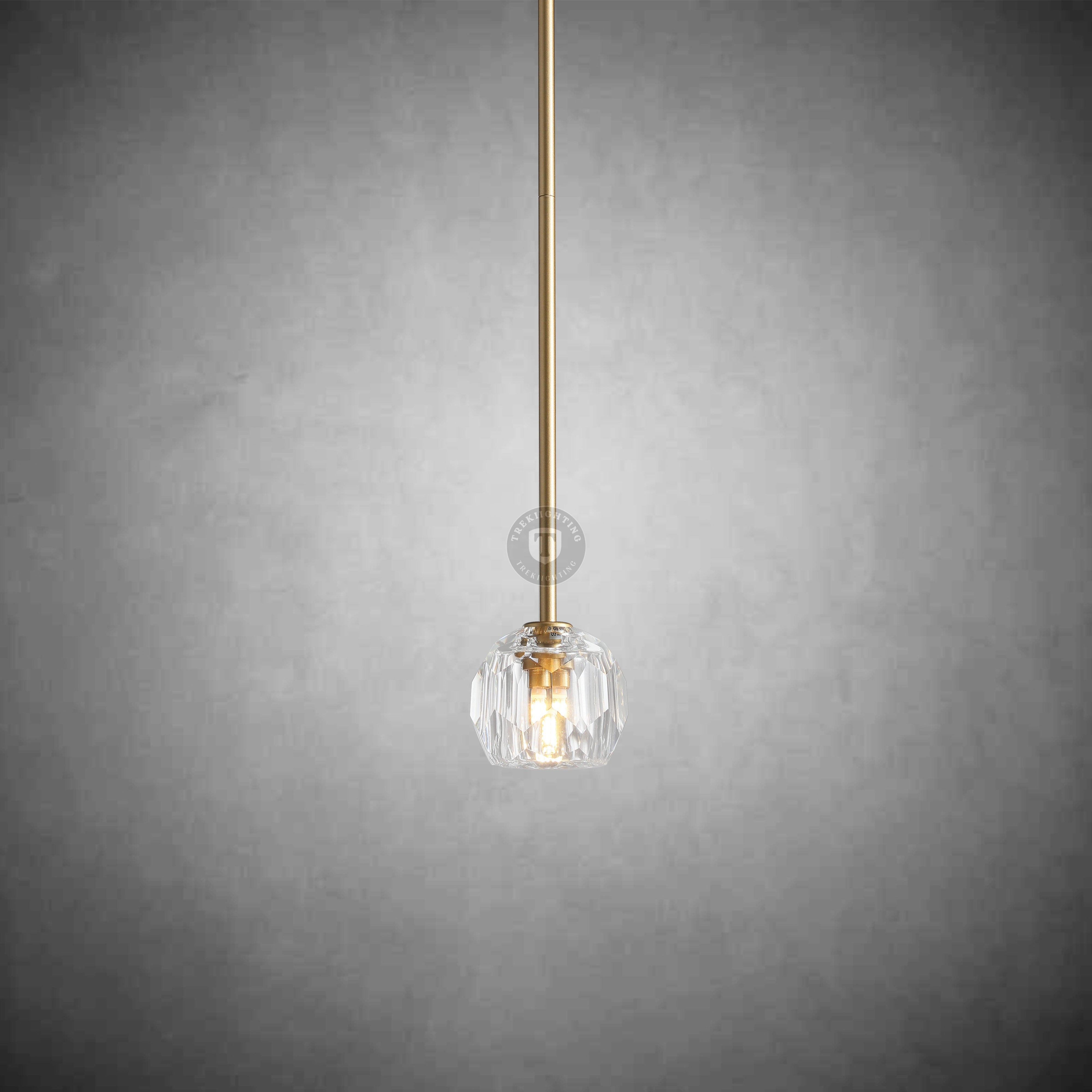 Boulo De Cristal Glass Rod Pendant