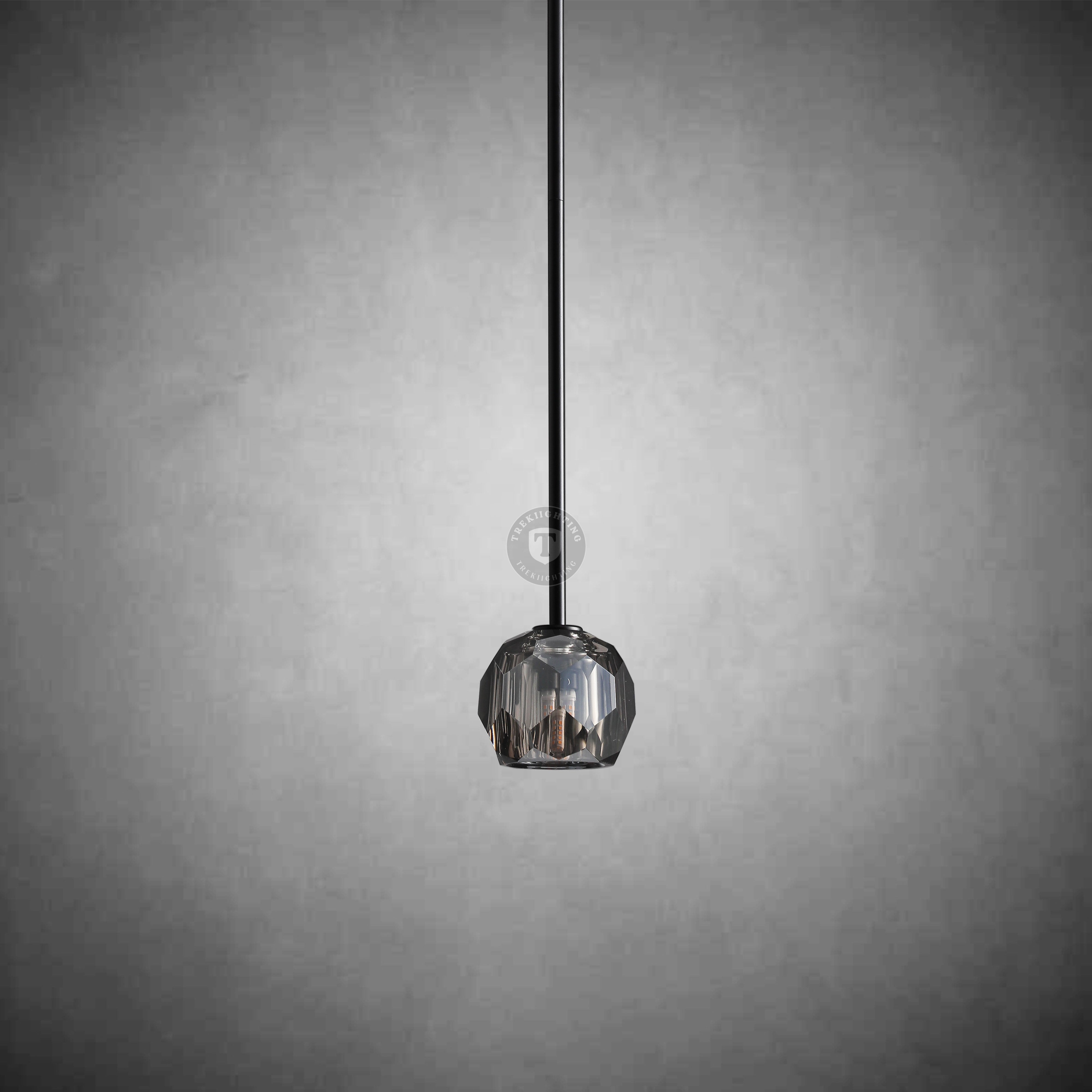 Boulo De Cristal Glass Rod Pendant