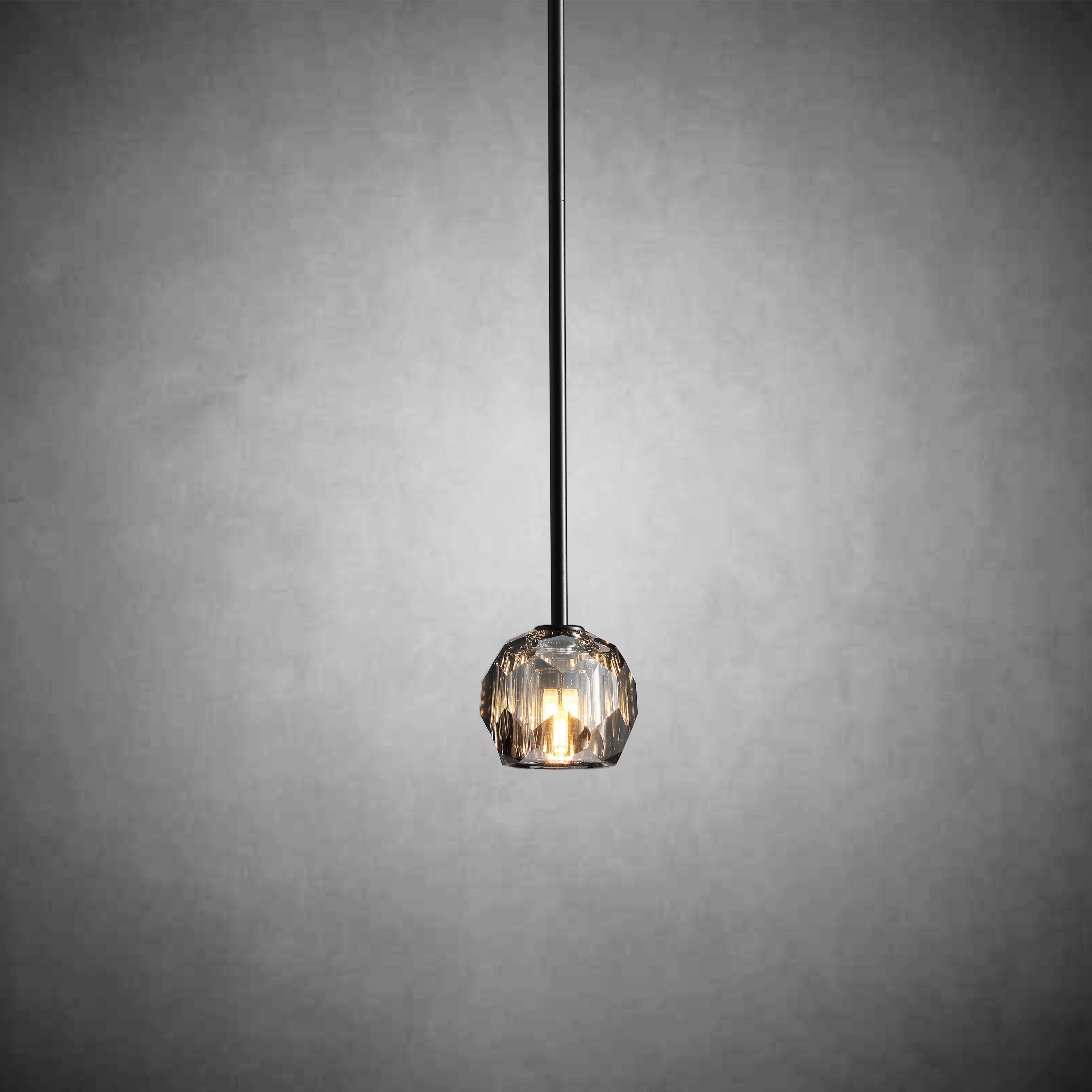 Boulo De Cristal Glass Rod Pendant