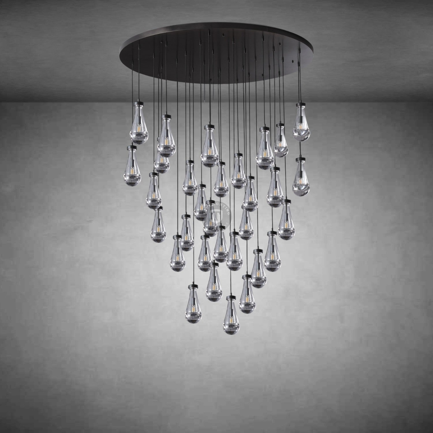 Raindrop Round Chandelier