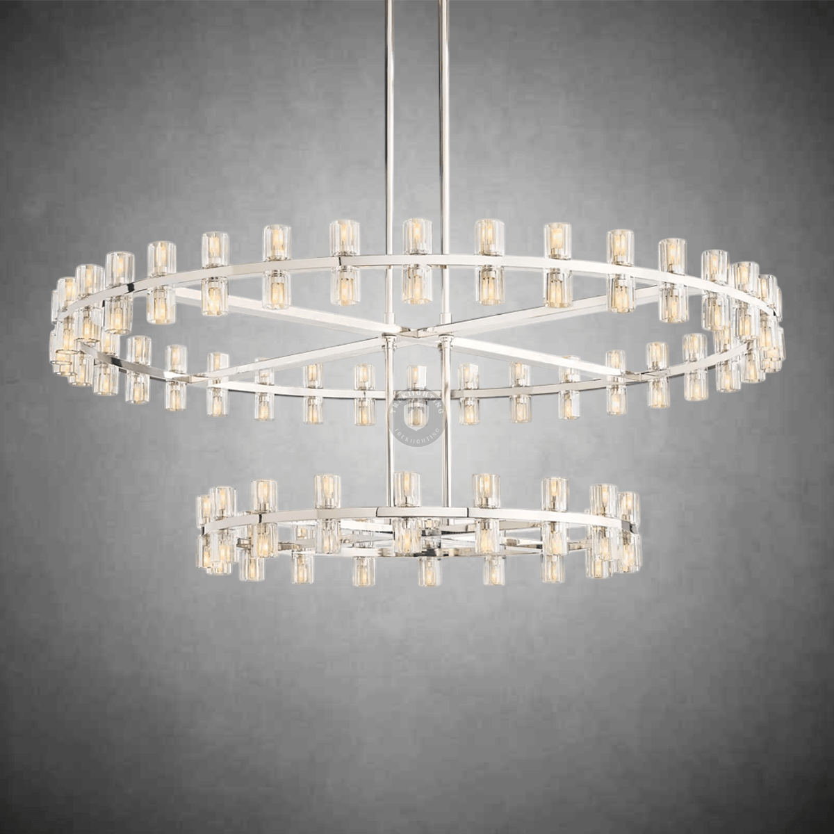 Reger Round Two-Tier Chandelier