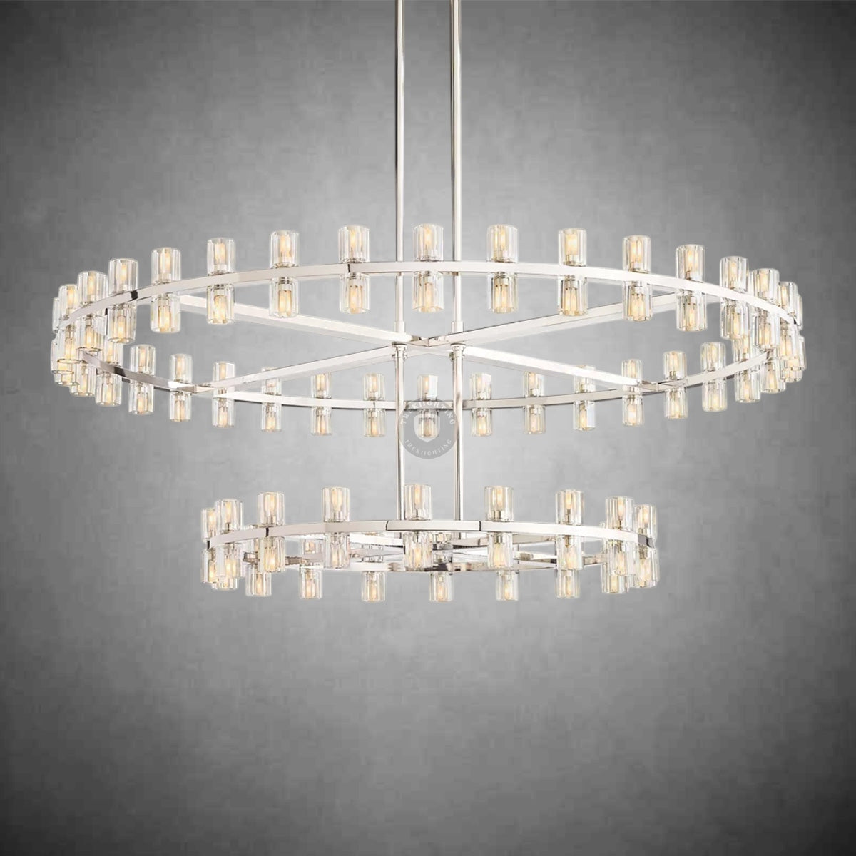 Reger Round Two-Tier Chandelier