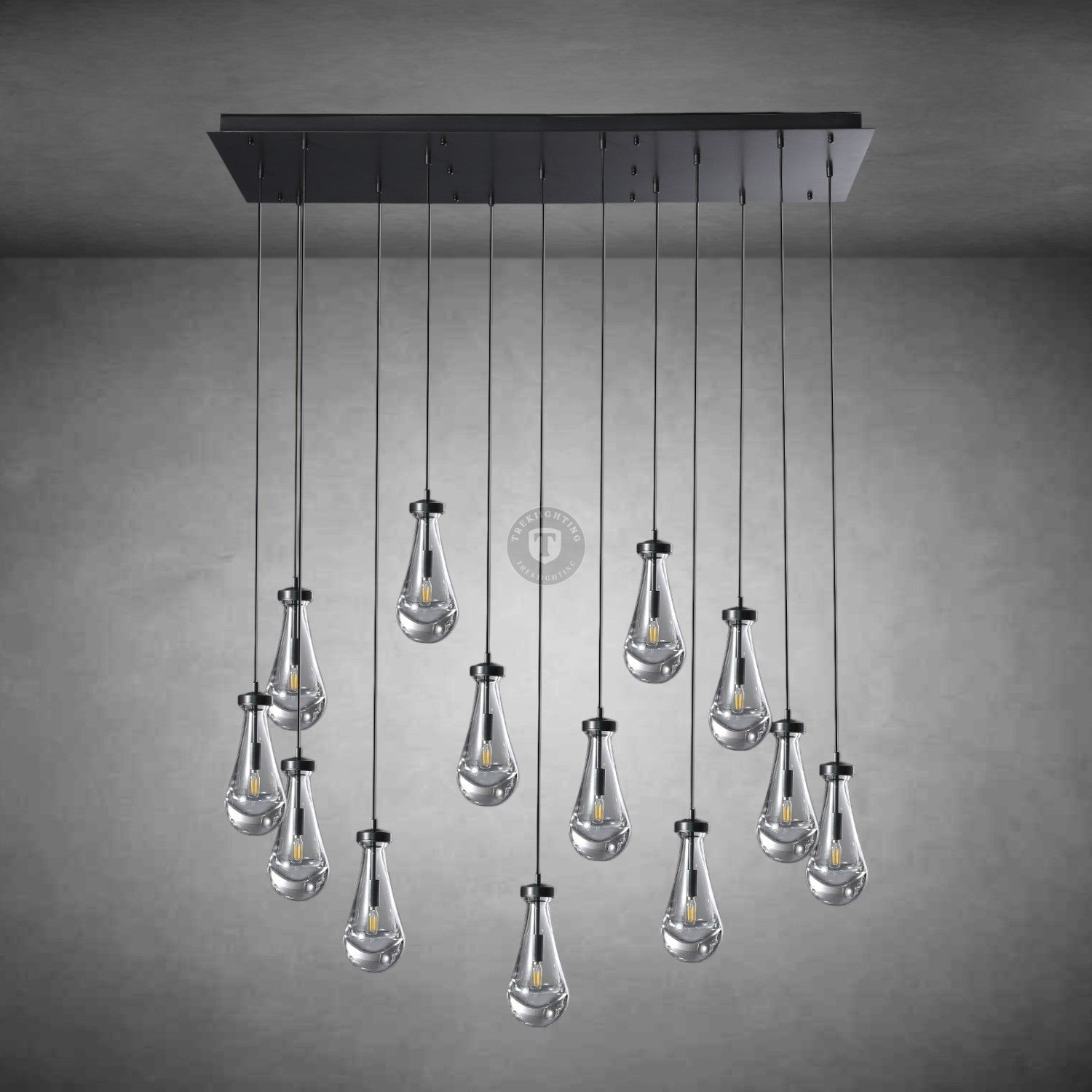 Raindrop Rectangular Chandelier