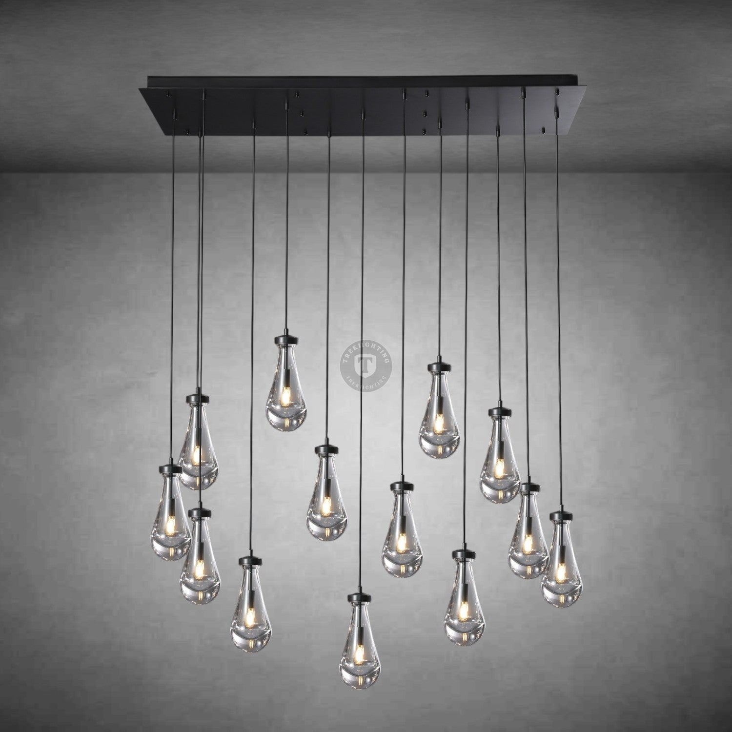 Raindrop Rectangular Chandelier