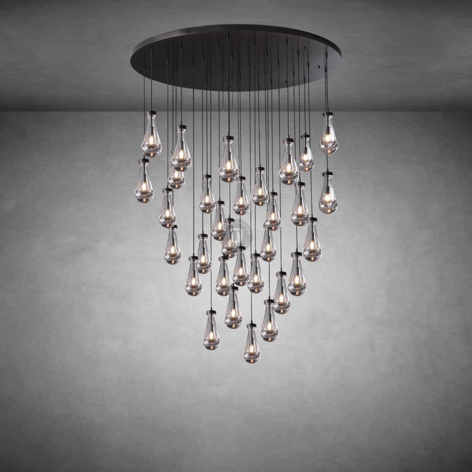 Raindrop Round Chandelier