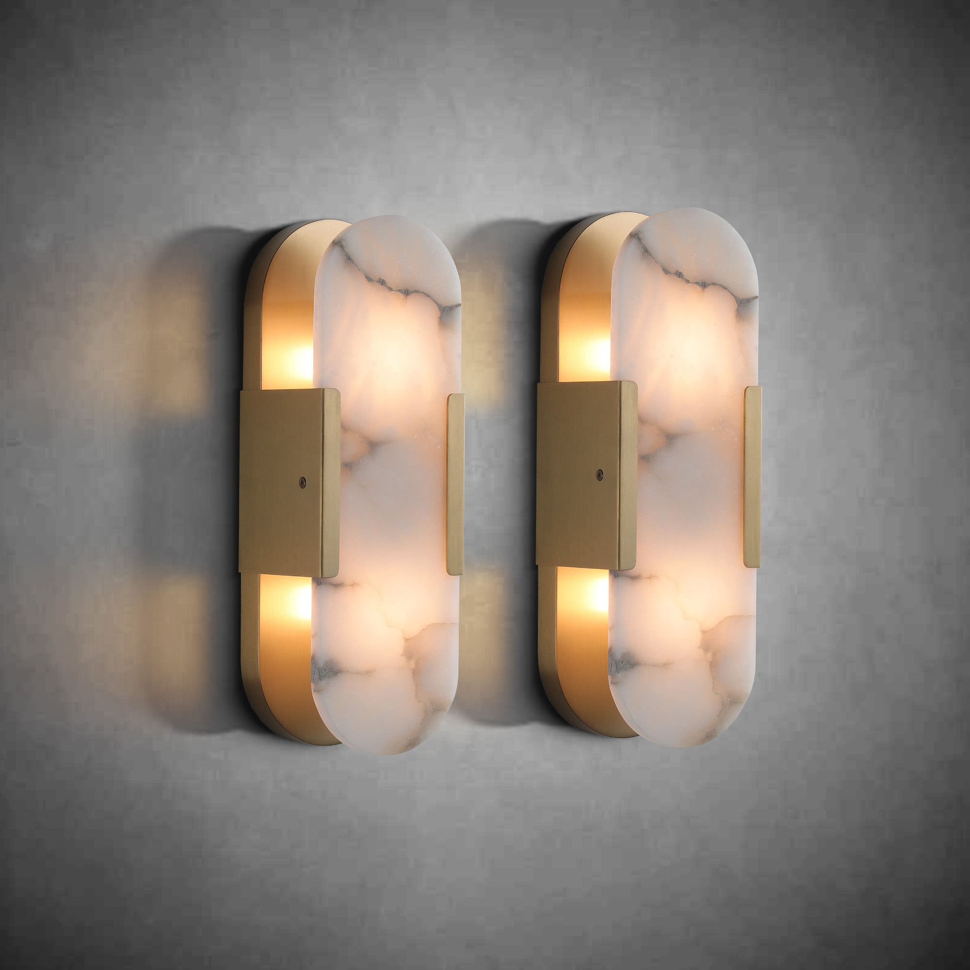 Alabaster Wall lamp Set (2 Pieces)