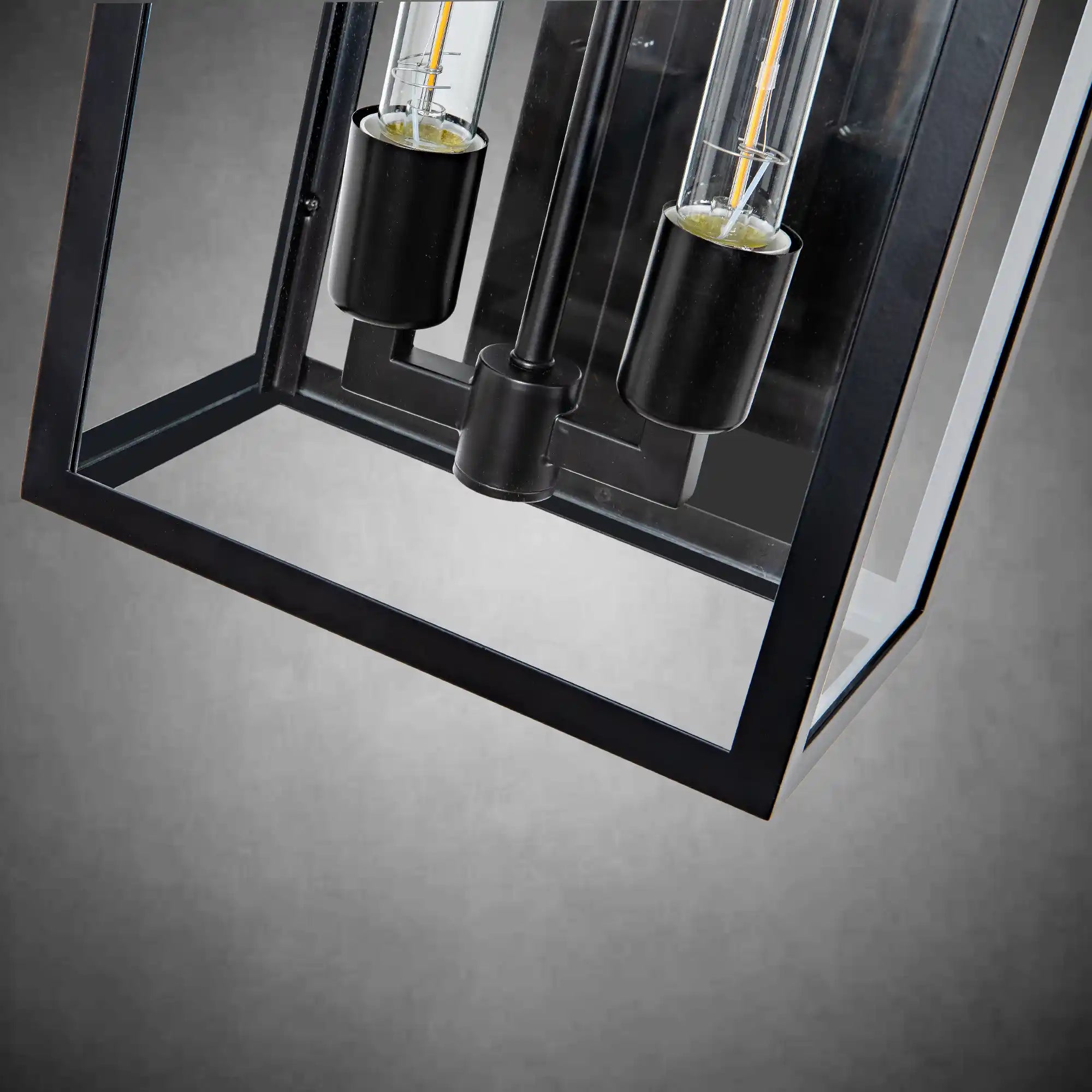 21" Gold Outdoor Wall Sconce with Glass Shade