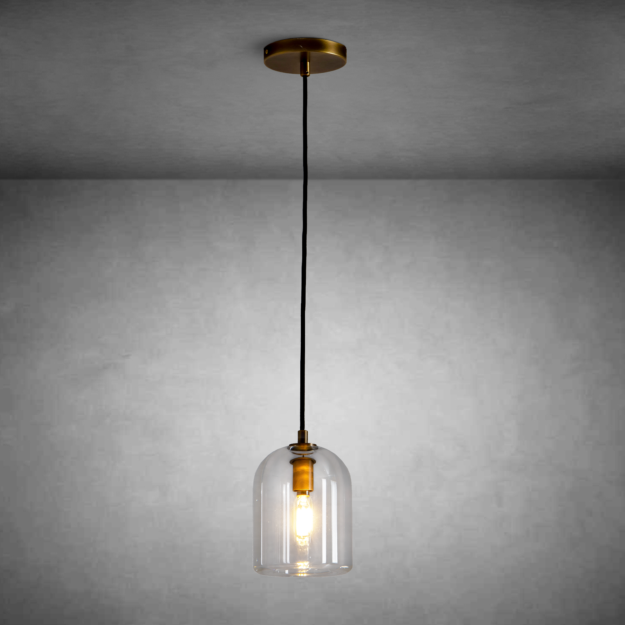 Crystal Modern Bell-Shaped Pendant Light