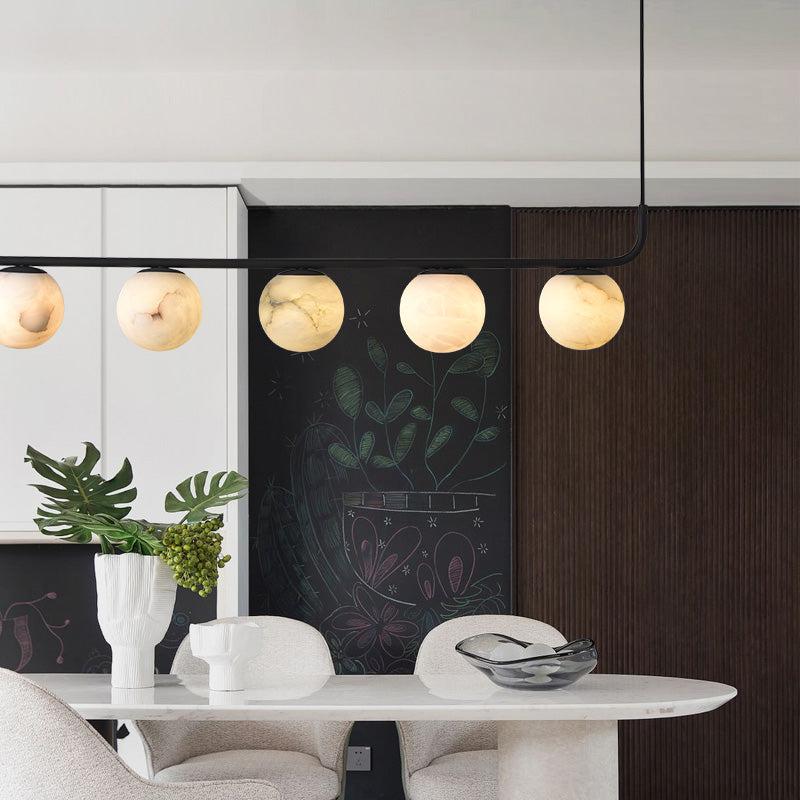 Alabaster Global Linear Pendant Chandelier