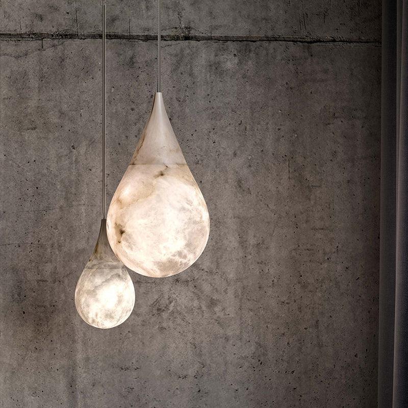 Alabaster Rain Pendant Lighting, Dining Table Pendant