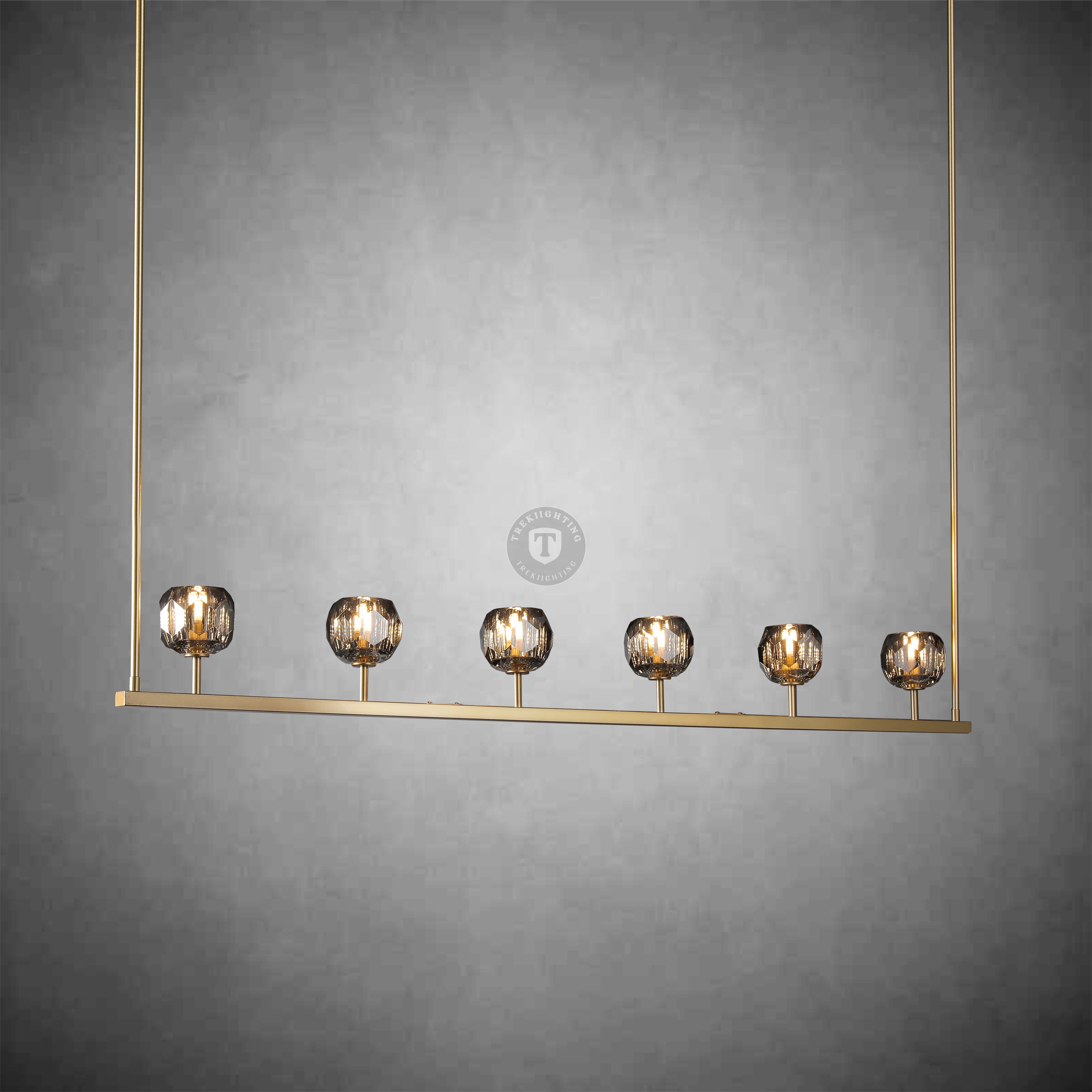 Boulo De Glass Linear Chandelier