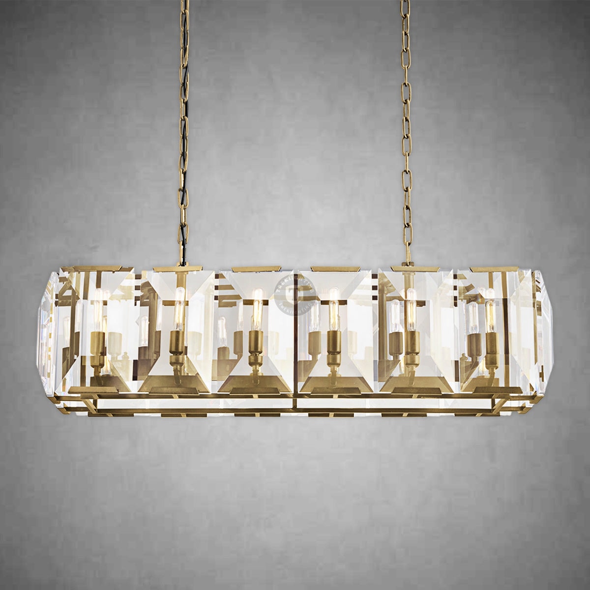 Harley Crystal Rectangular Chandelier