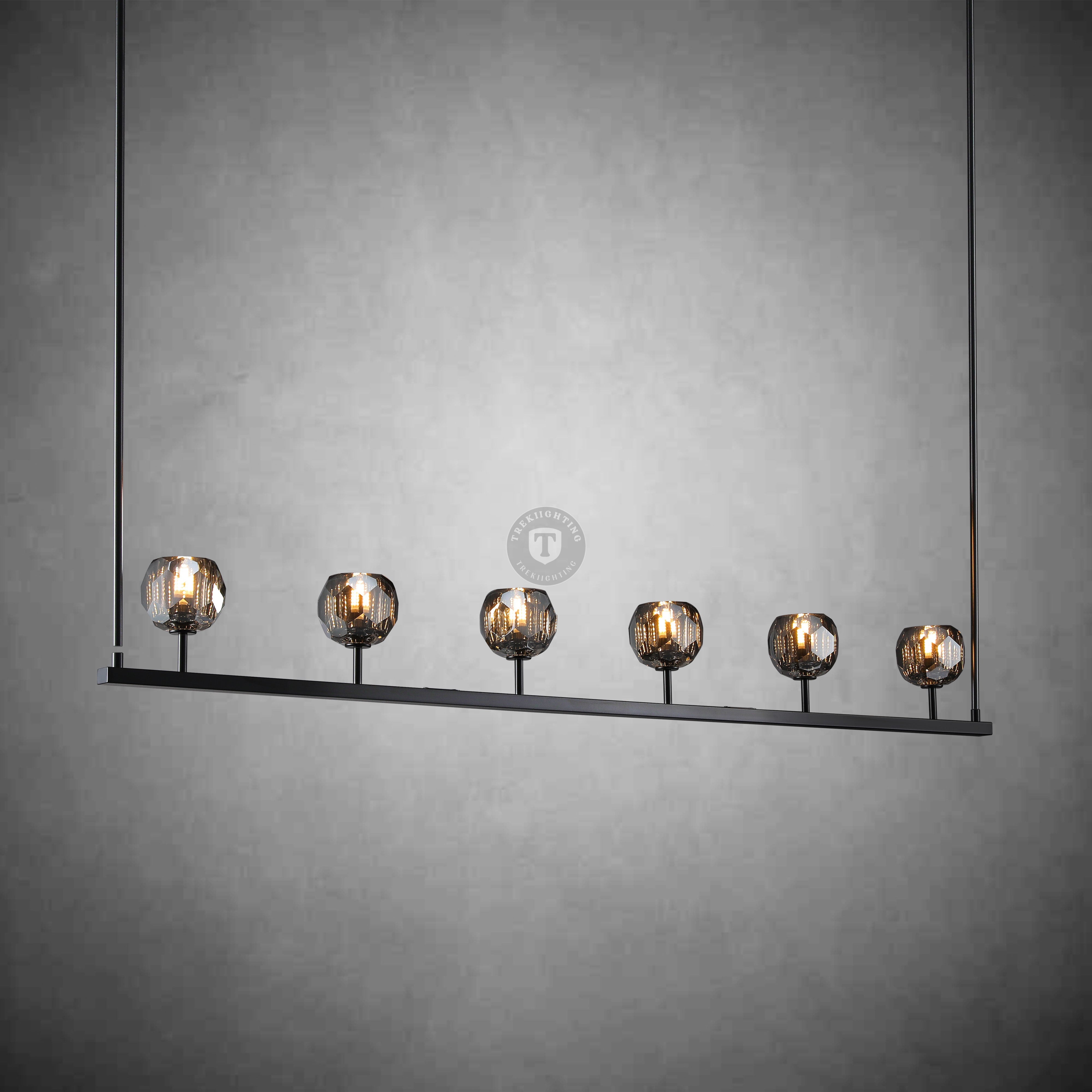 Boulo De Glass Linear Chandelier