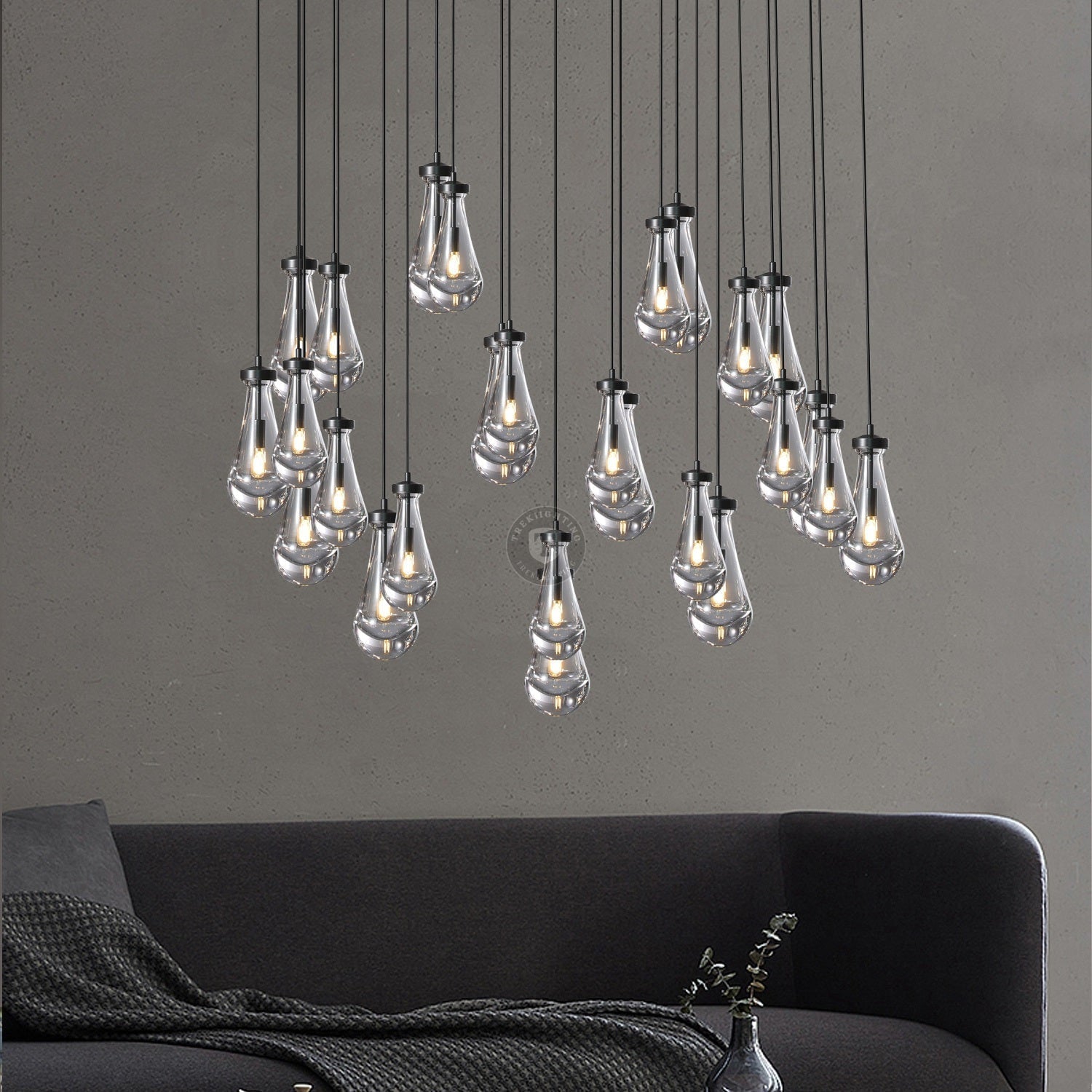 Raindrop Rectangular Chandelier