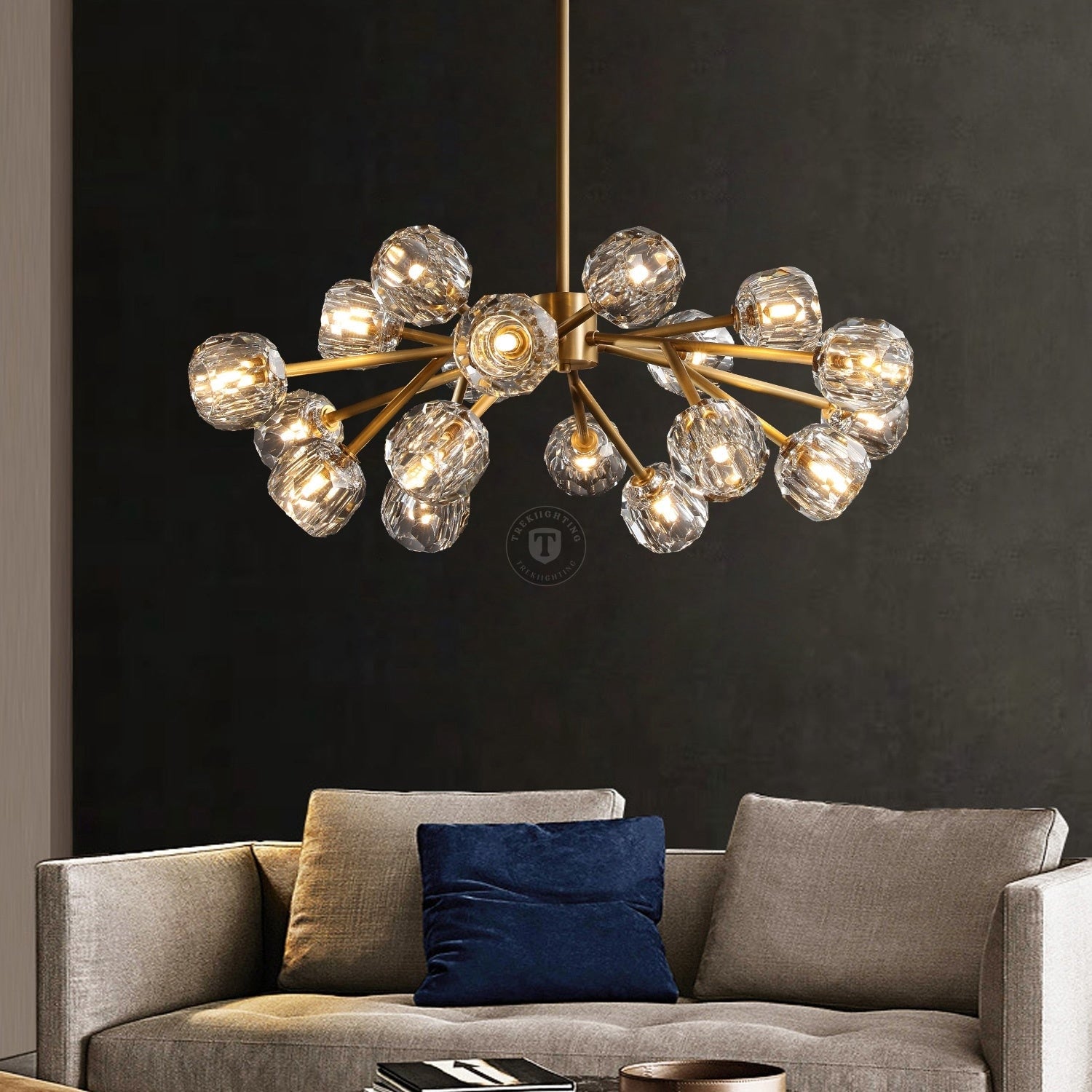 Boulo De Cristal Glass Round Chandelier