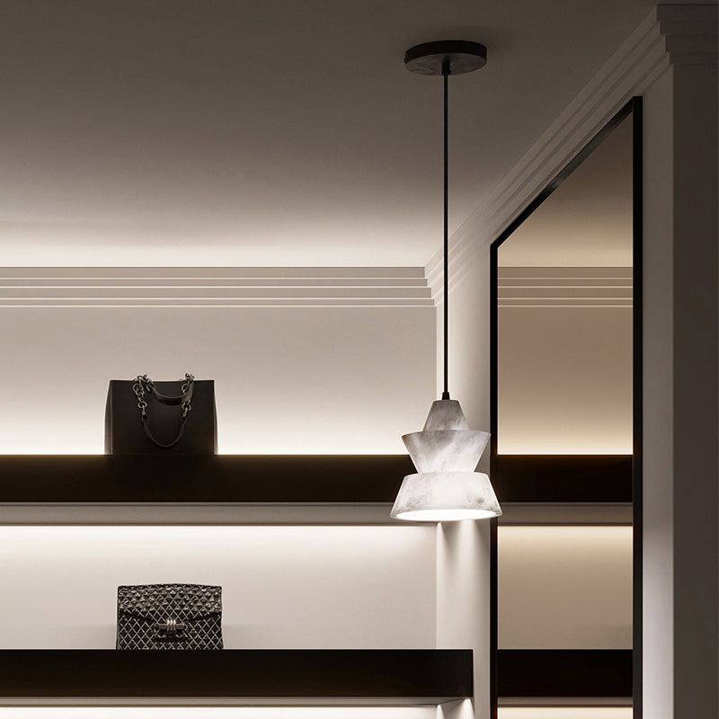 Lab Small Alabaster Coffee Table Pendant, Modern Pendant Light Besides Bed