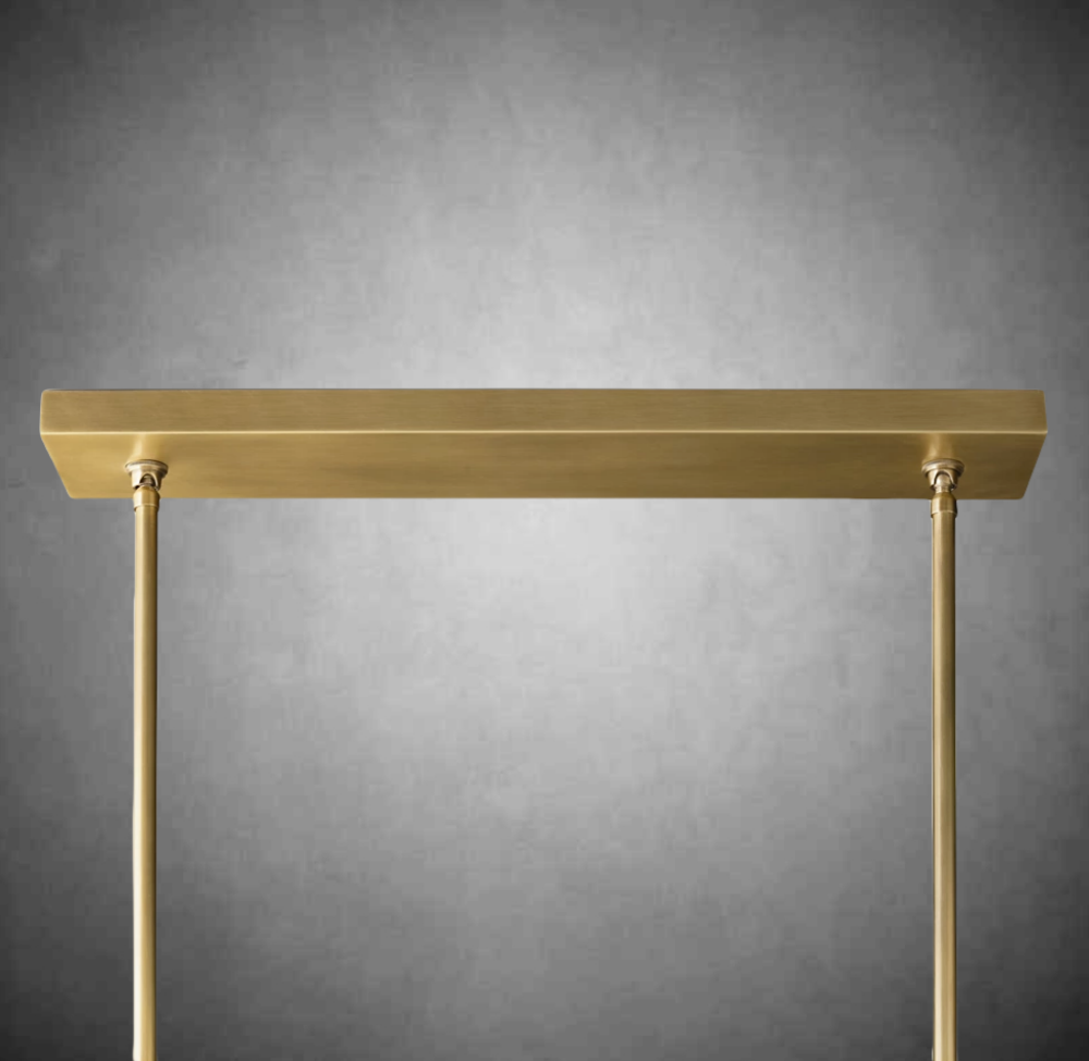 Boulo De Cristal Glass Double Linear Chandelier