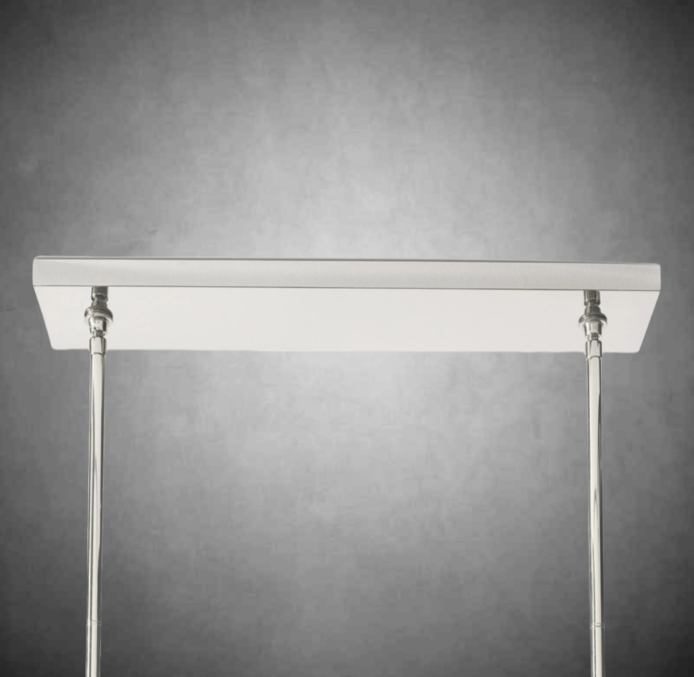 Boulo De Cristal Glass Double Linear Chandelier
