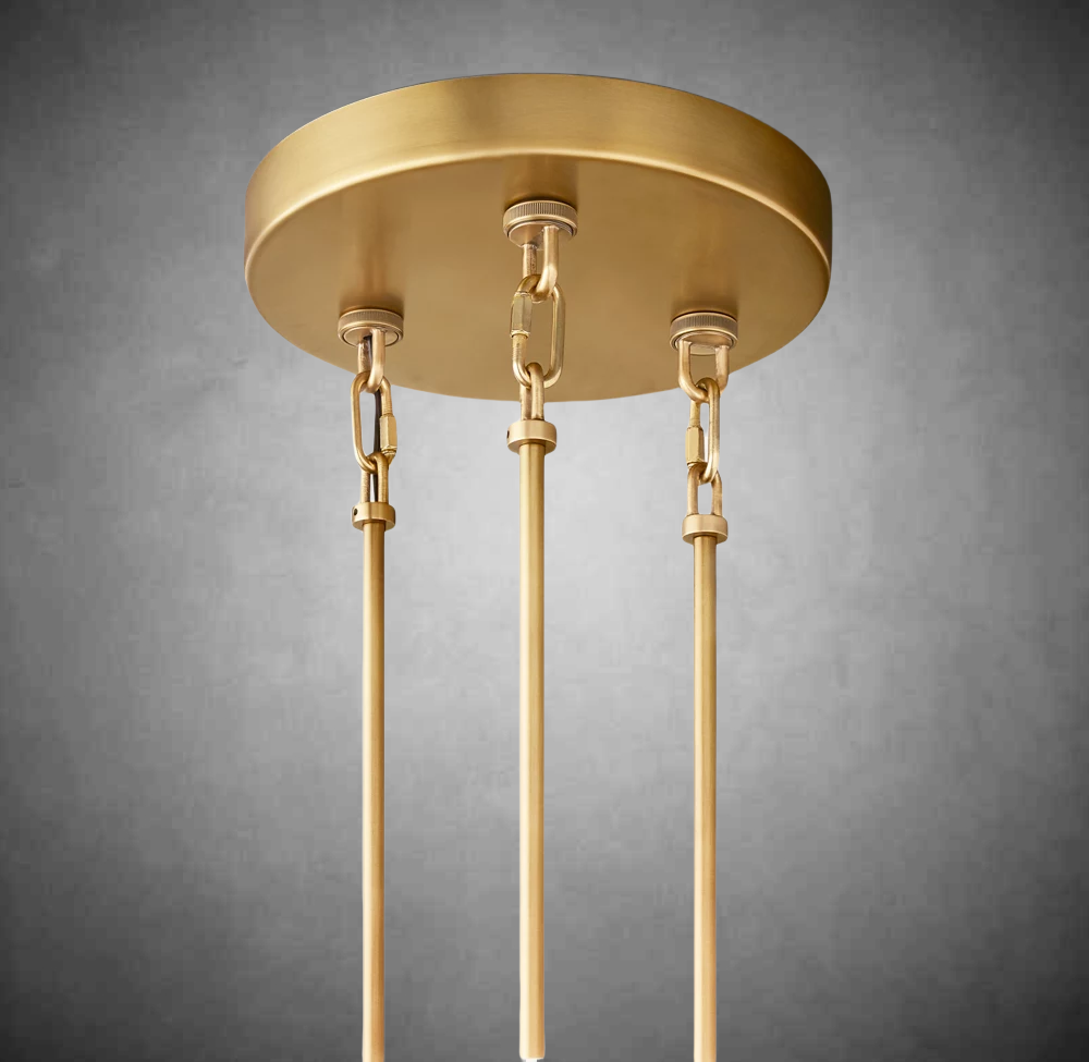 Samantha Smoke Glass Round Chandelier 41" 52"65"