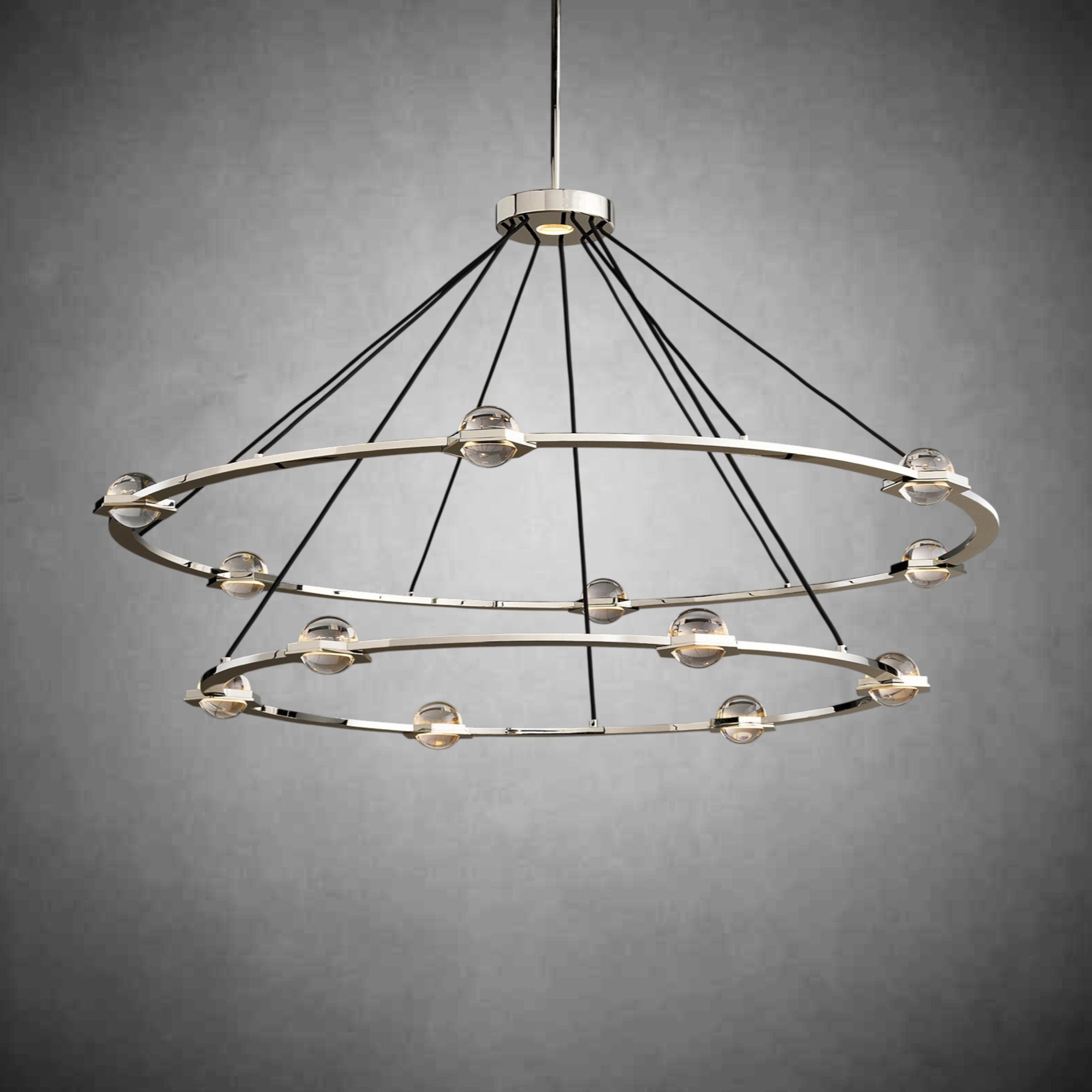 Planet 2-Tier Round Chandelier
