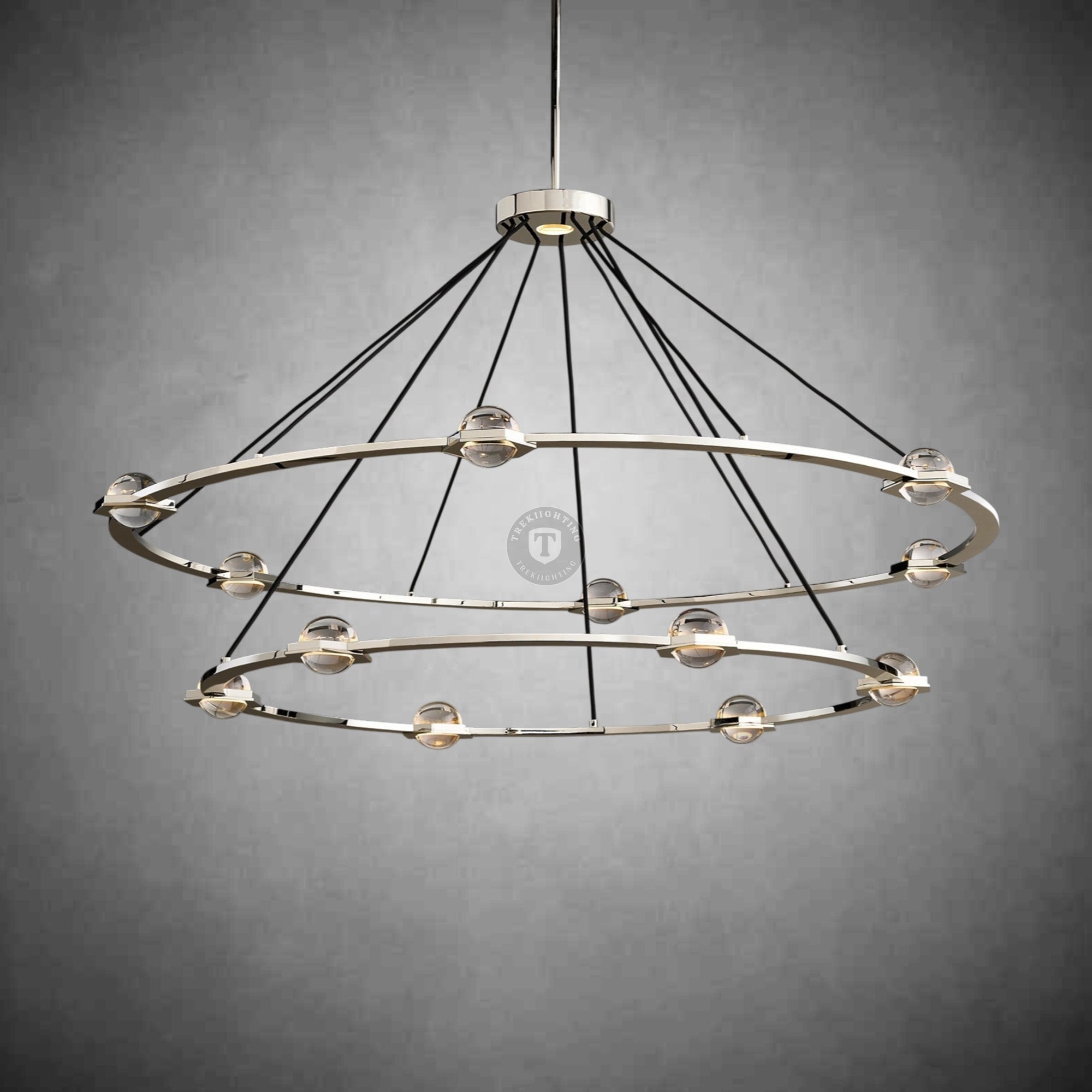 Planet 2-Tier Round Chandelier