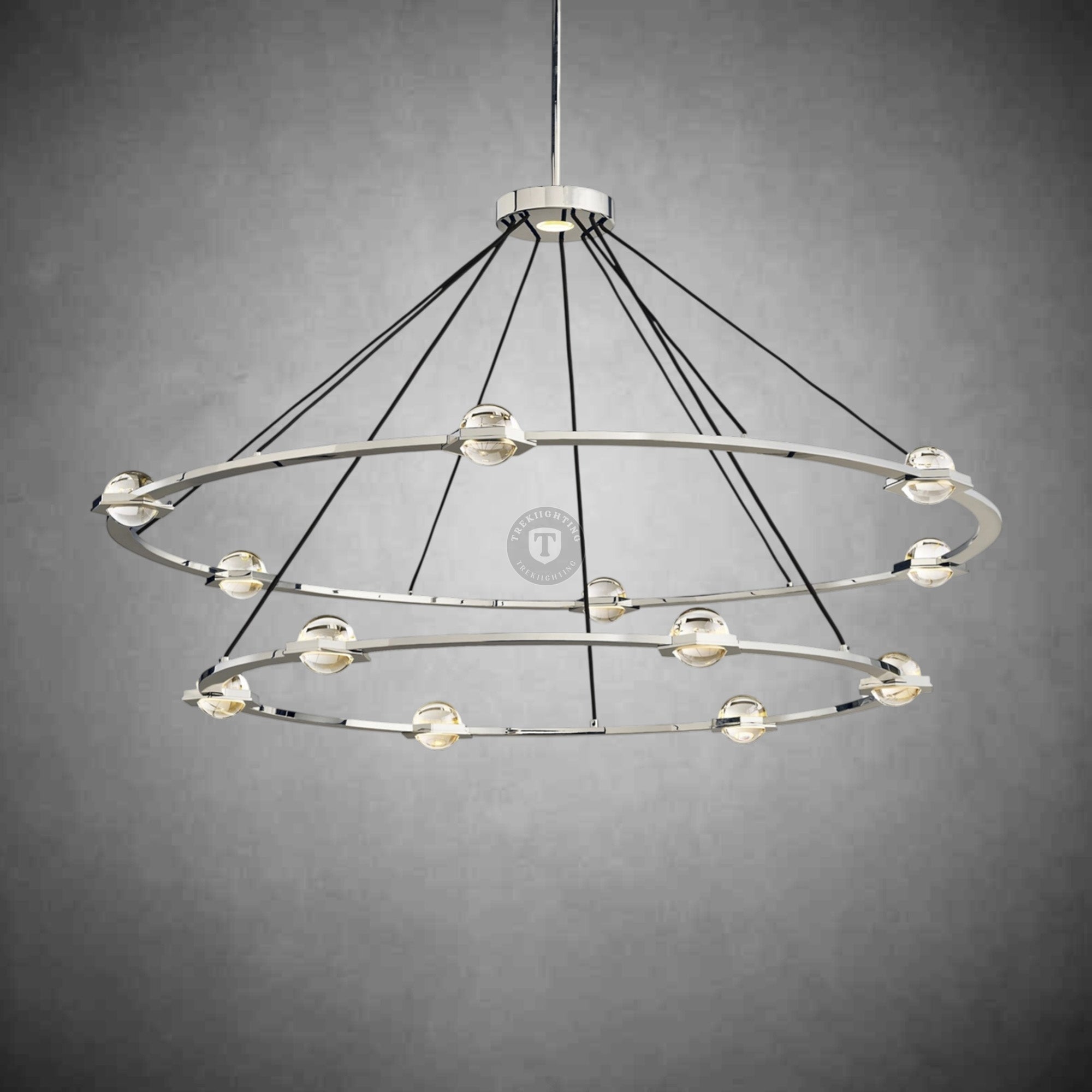 Planet 2-Tier Round Chandelier
