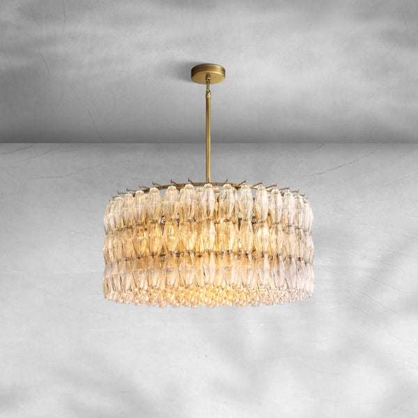 Chiaravalle Clear Glass Round Chandelier 37"47"62"