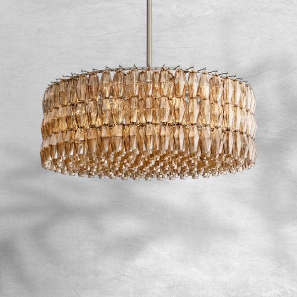 Chiaravalle Glass Round Chandelier 37"47‘’62‘’