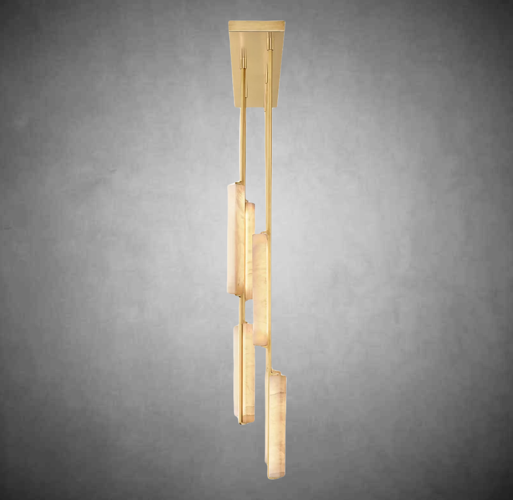 Audubom Alabaster Linear Chandelier