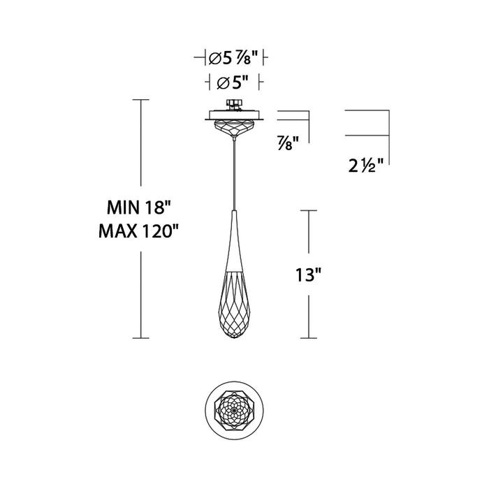 Hellebore LED Mini Pendant Light