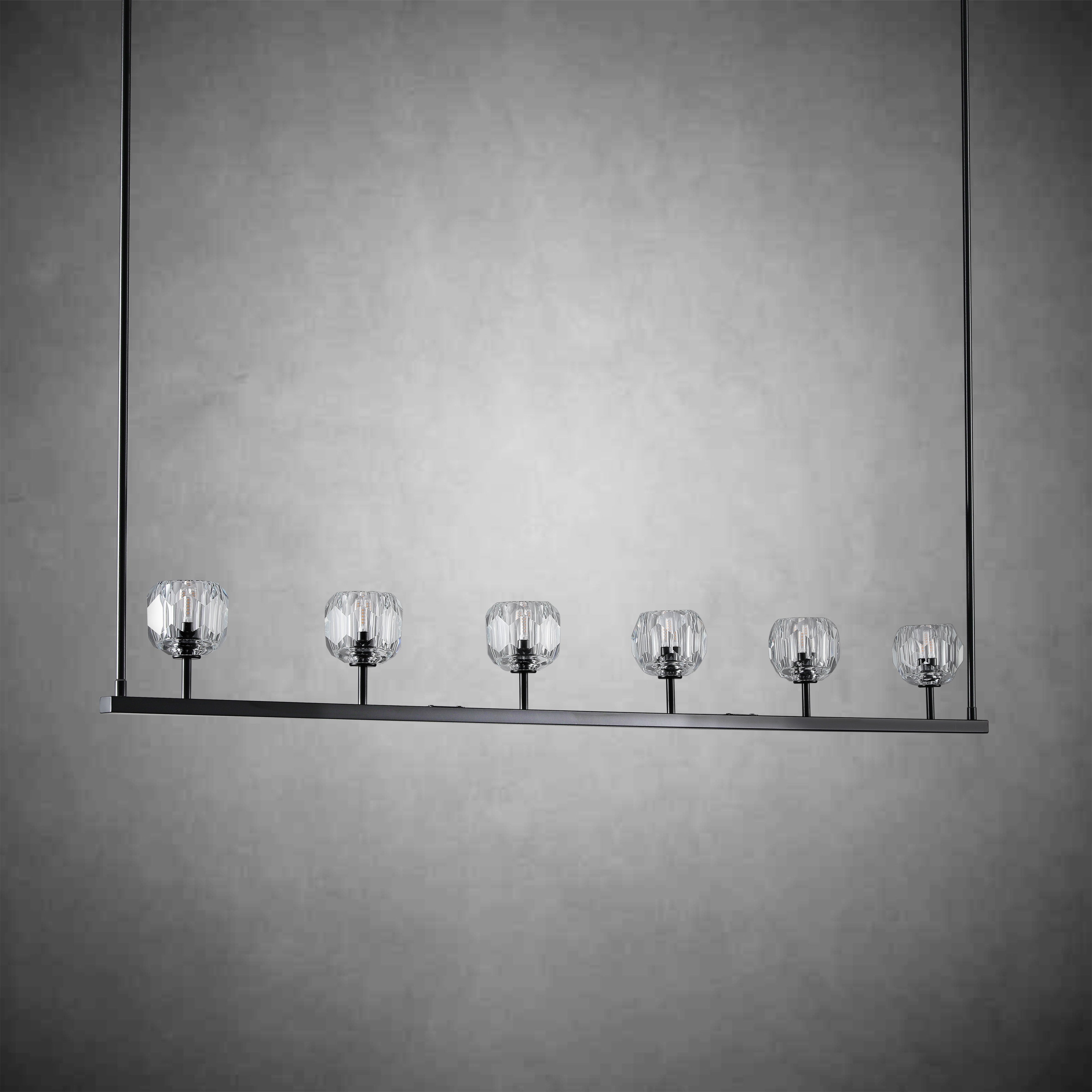 Boulo De Glass Linear Chandelier