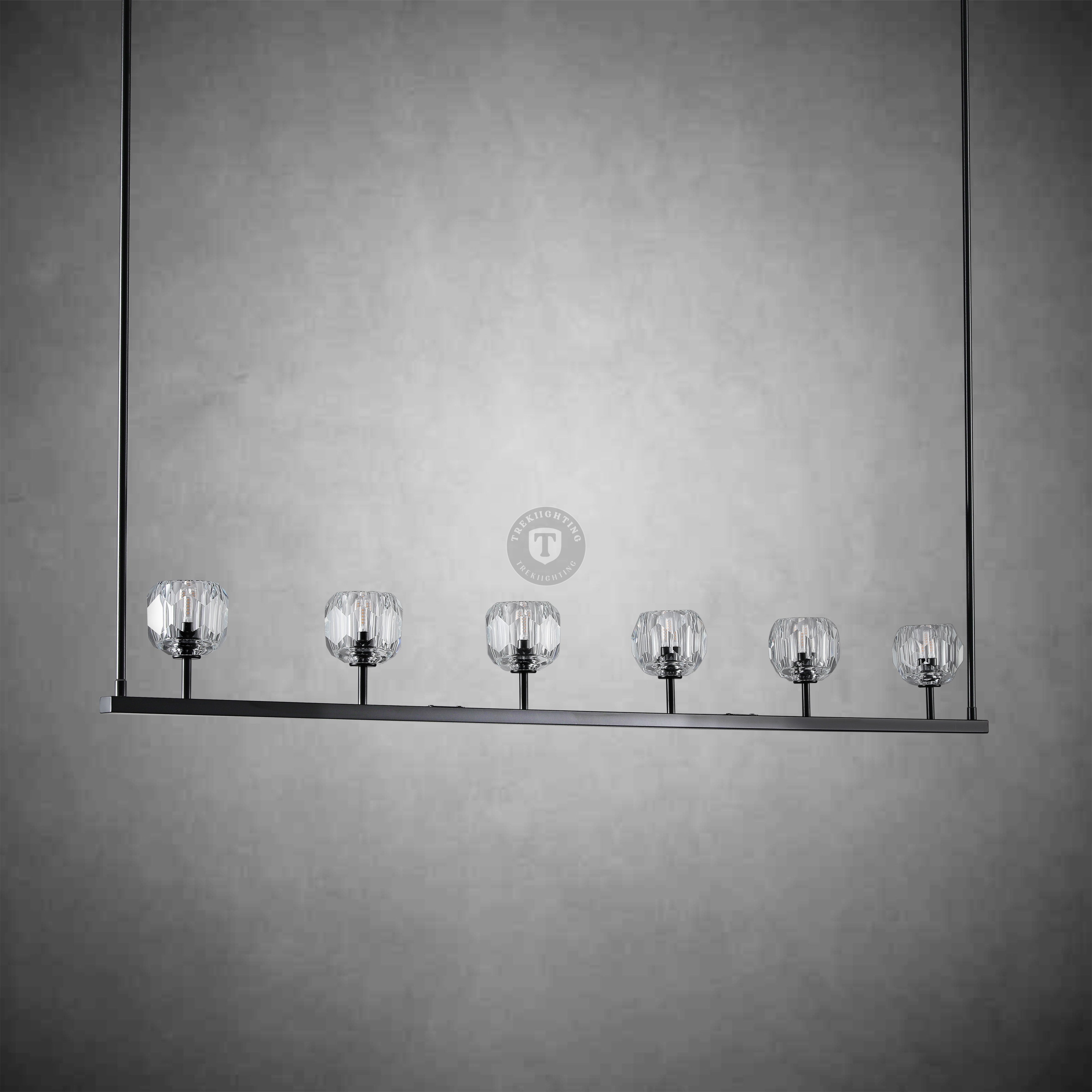 Boulo De Glass Linear Chandelier