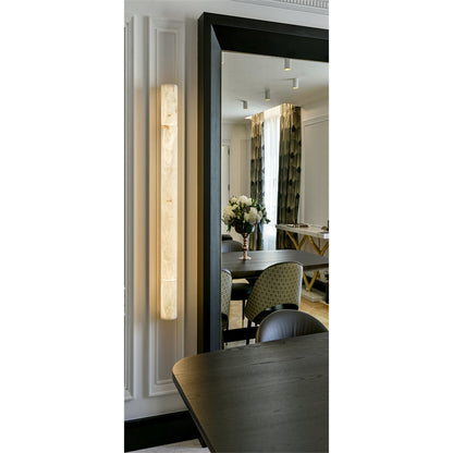 Garron Modern Alabaster Linear Wall Sconce