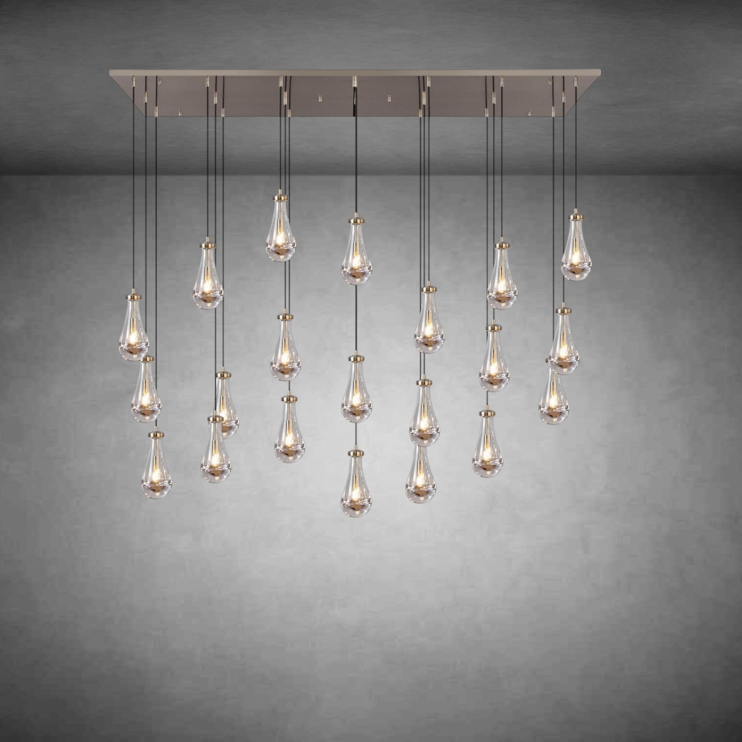 Raindrop Rectangular Chandelier